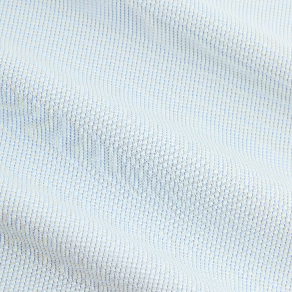 Kith Micro Waffle Drew Polo - Light Indigo