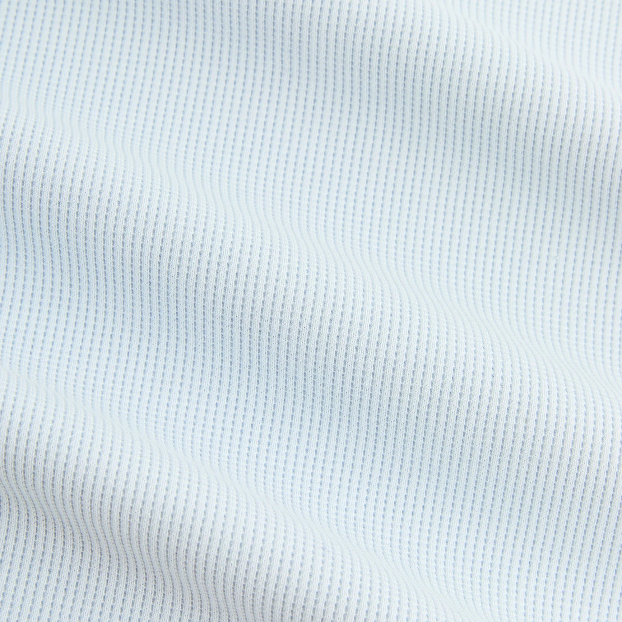 Kith Micro Waffle Drew Polo - Light Indigo