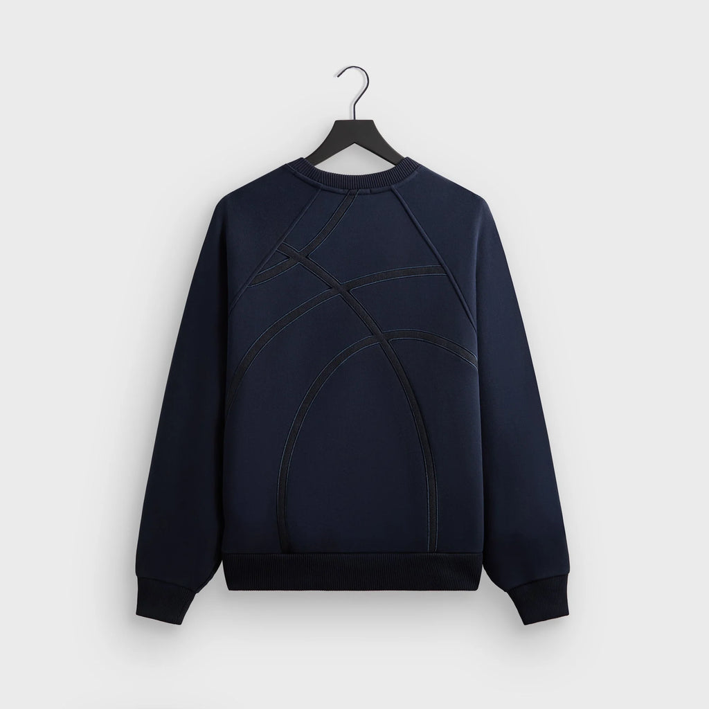 Kith for the New York Knicks Cutoff Nelson Raglan Vintage Crewneck - Nocturnal