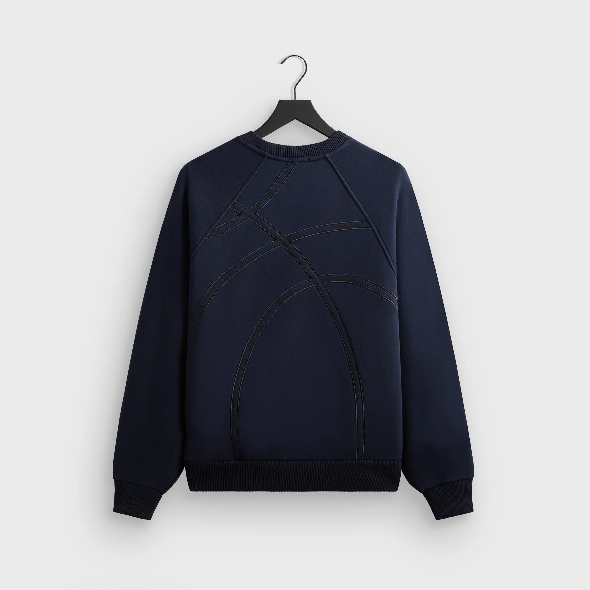 Kith for the New York Knicks Cutoff Nelson Raglan Vintage Crewneck - Nocturnal