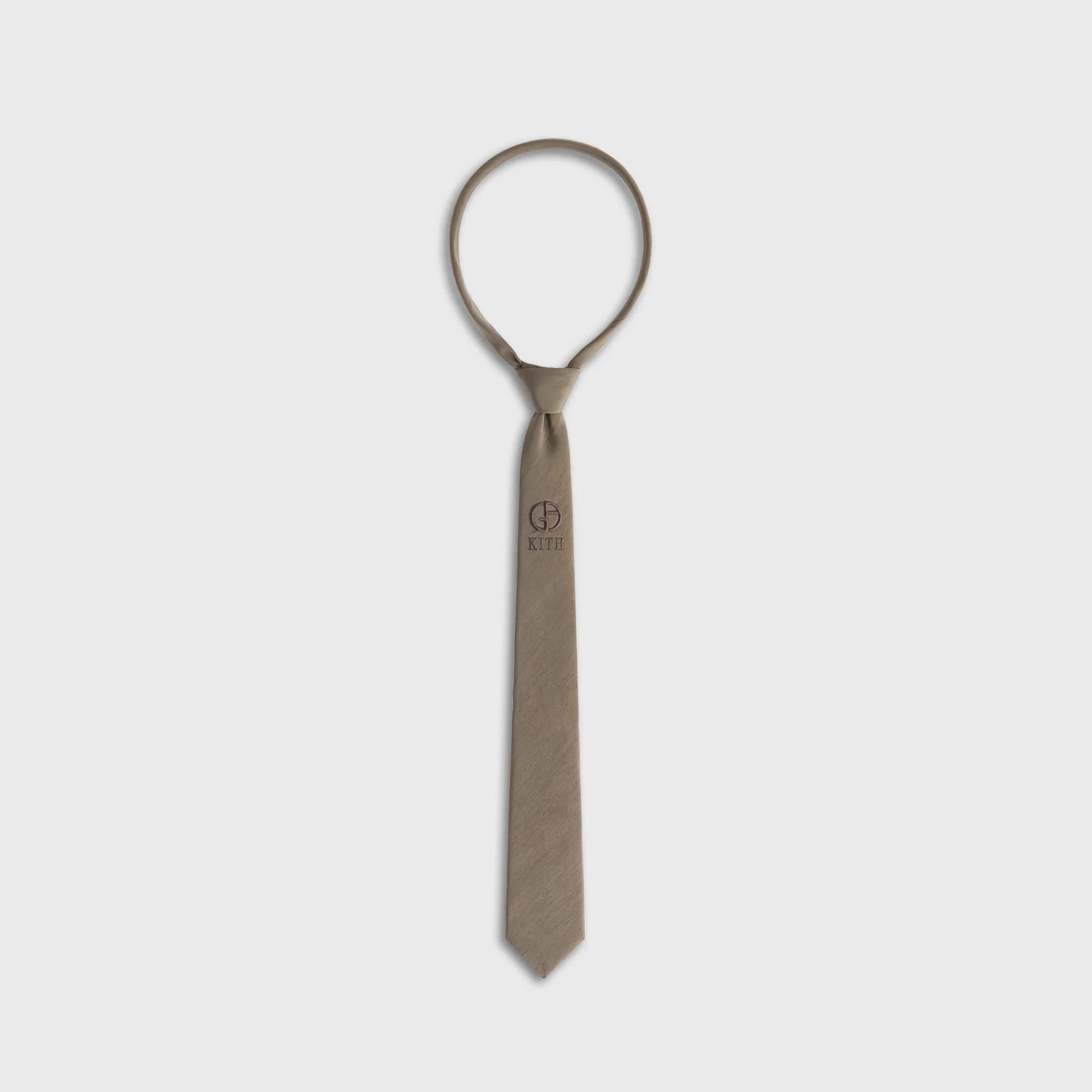 Giorgio Armani & Kith Silk Tie - Gravel