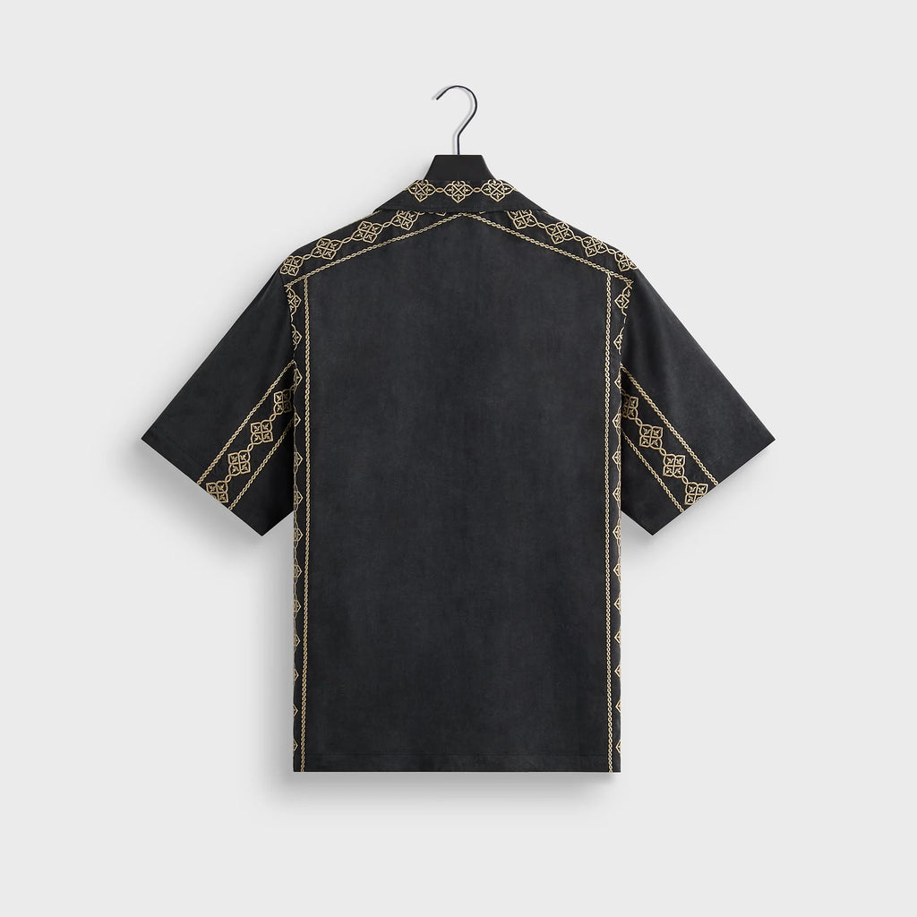 Kith Cupro Linen Thompson Camp Collar Shirt - Black