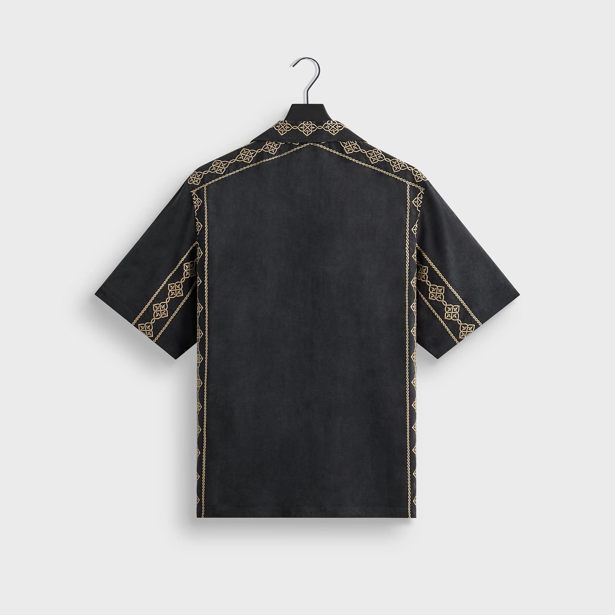Kith Cupro Linen Thompson Camp Collar Shirt - Black