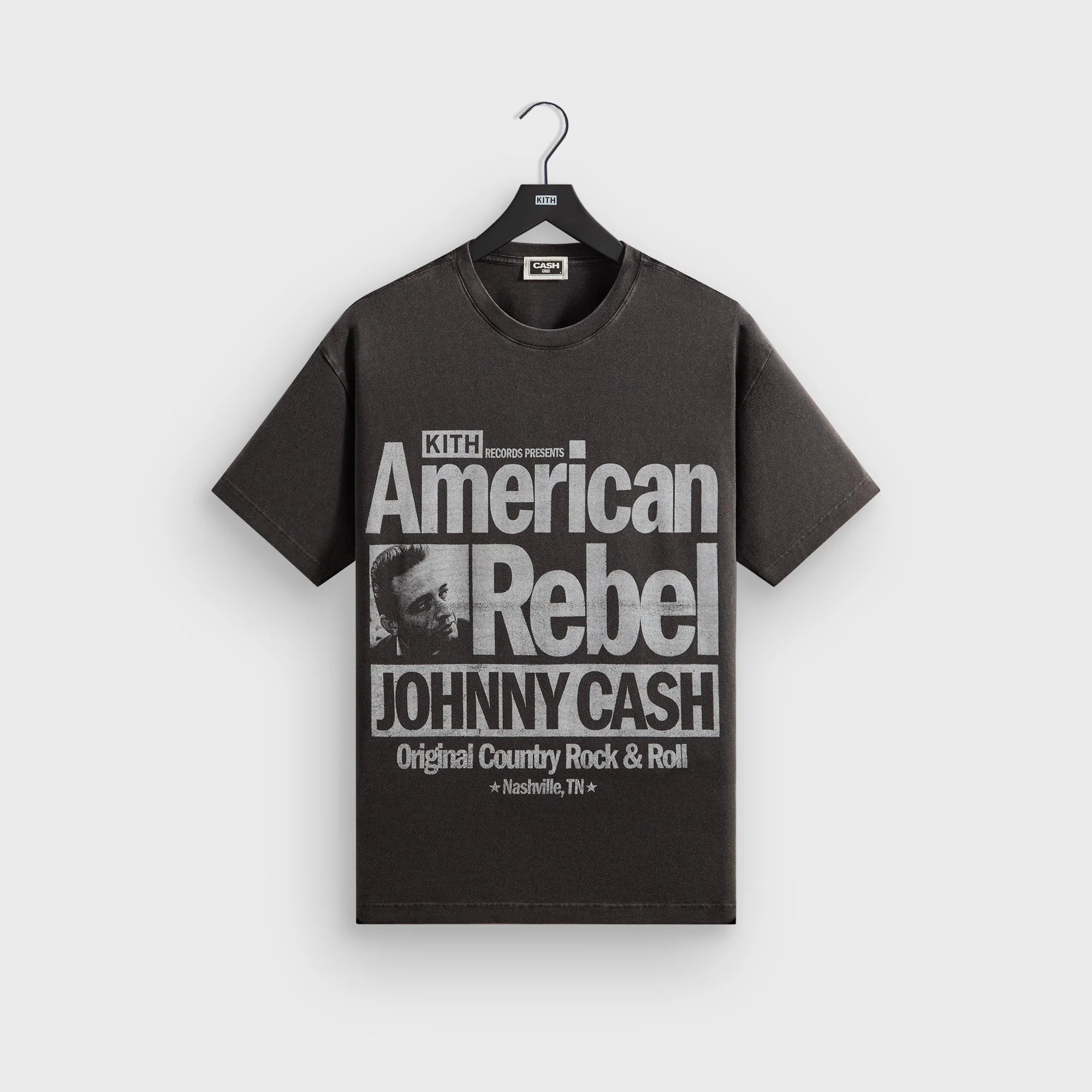 Kith Records for Johnny Cash American Rebel Vintage Tee - Black