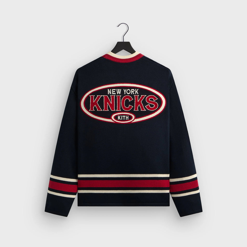 Kith for the New York Knicks Classic Beau Knit Sweater - Nocturnal