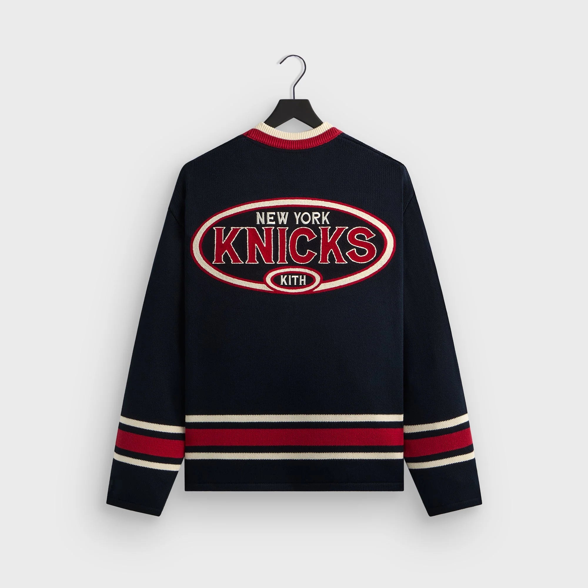 Kith for the New York Knicks Classic Beau Knit Sweater - Nocturnal