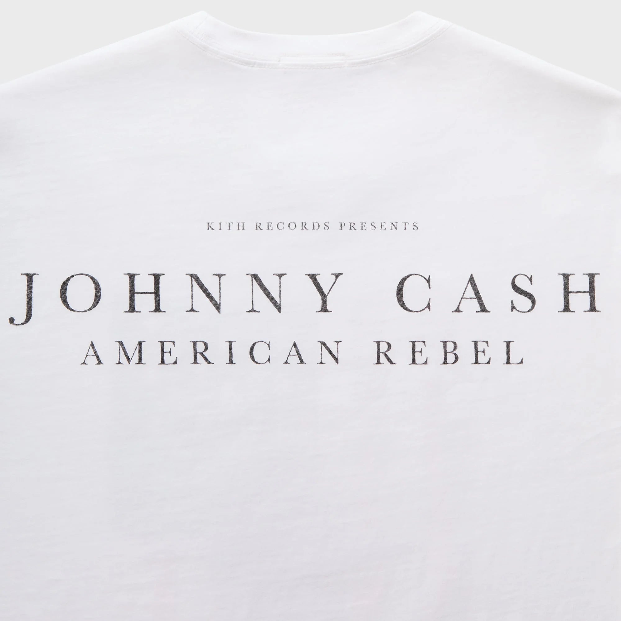 Kith Records for Johnny Cash American Flag Vintage Tee - White