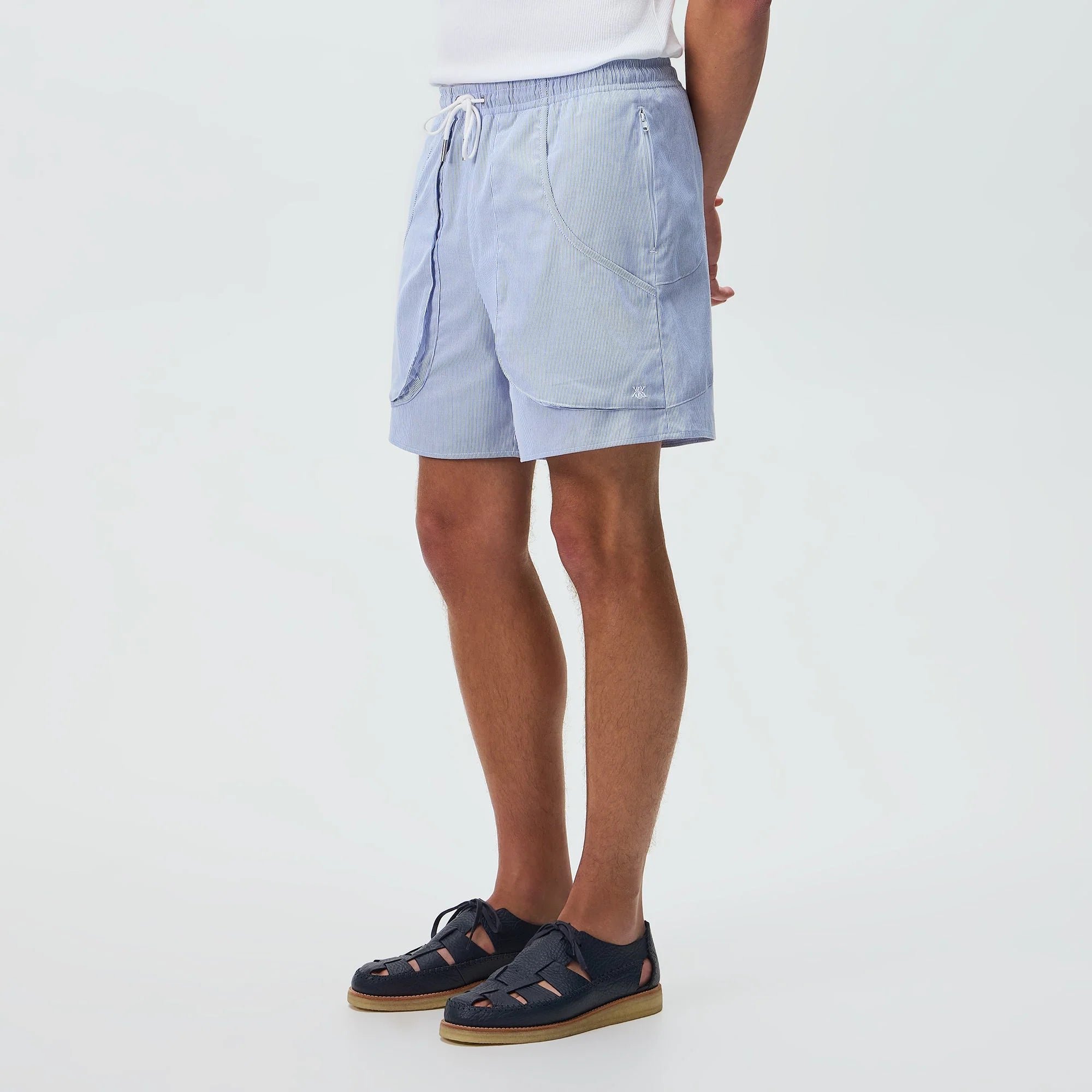 Kith Textured Microstripe Fowler Short - Marina