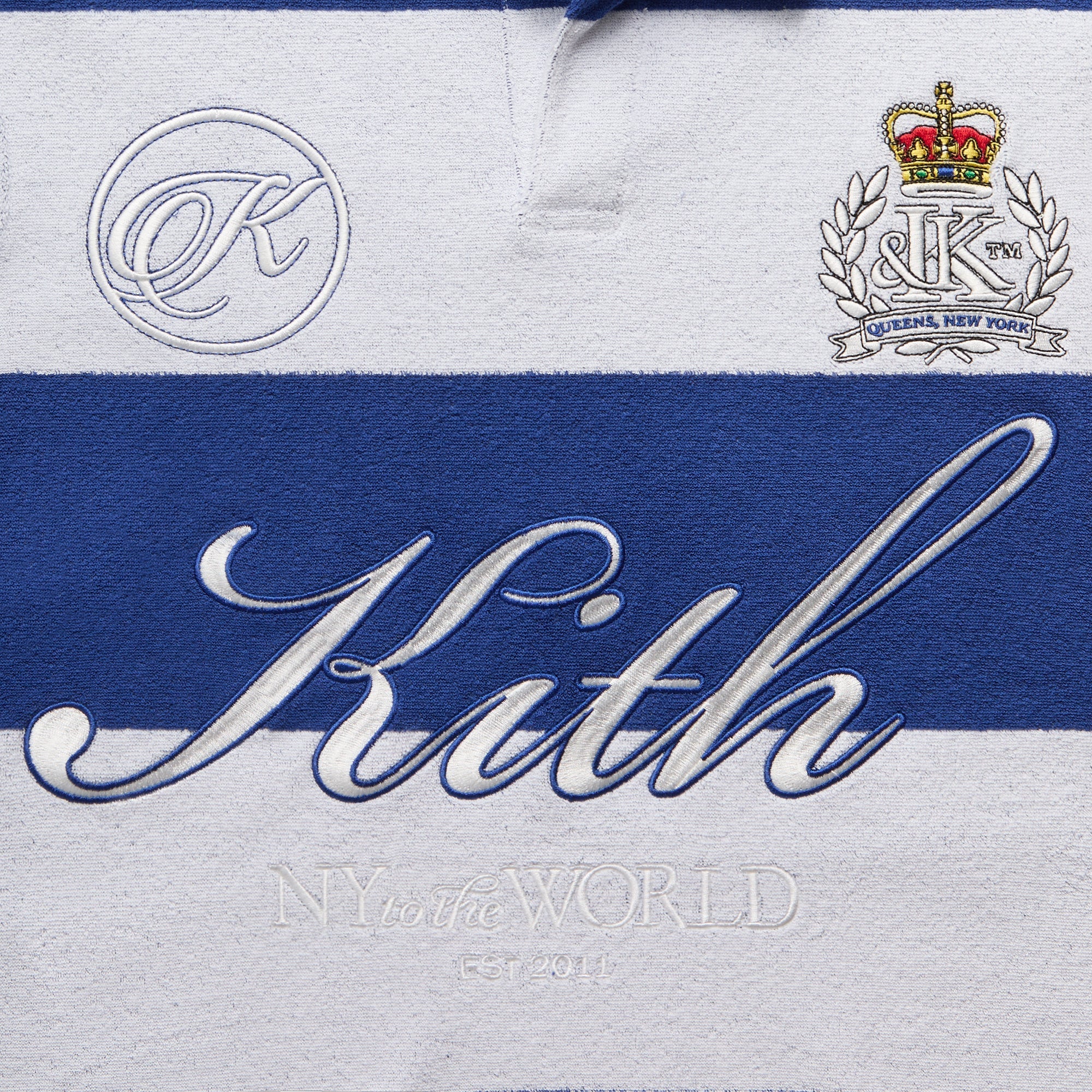 Kith Jacquard Towel Terry Ray Polo - White