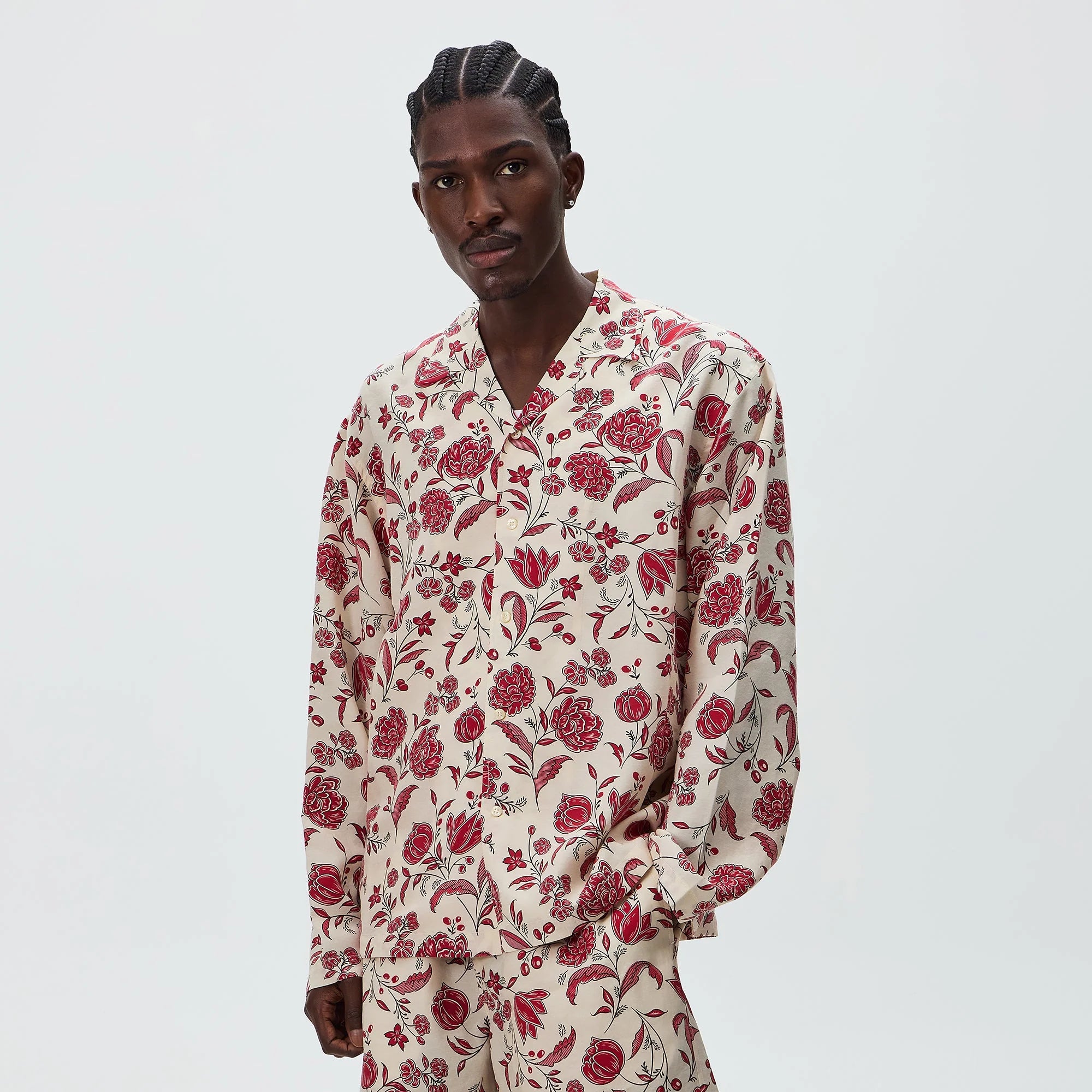 Kith Cupro Linen Long Sleeve Adonis Shirt - Fury