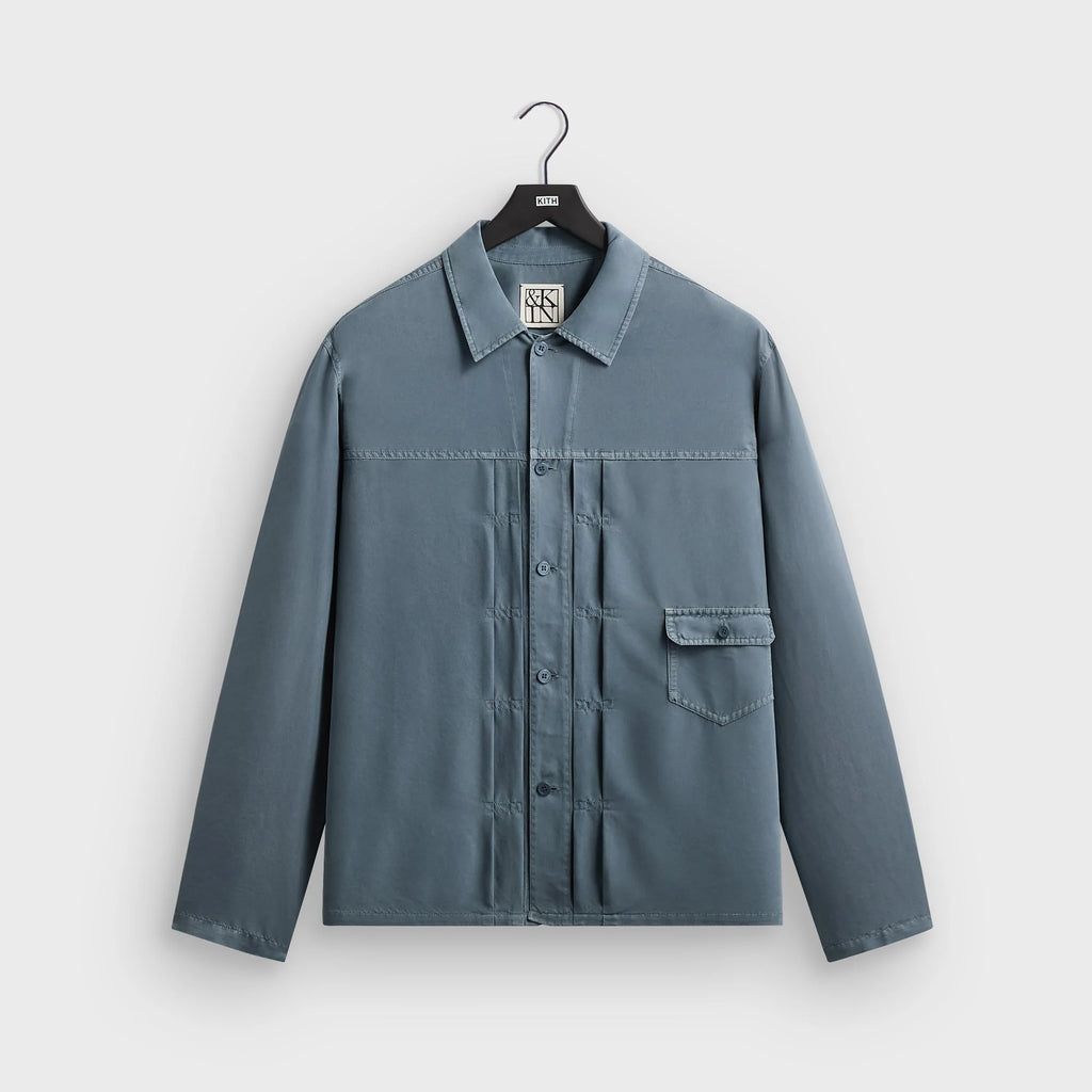 &Kin Garment Dyed Silk Collared Yardley Shirt - Ovation