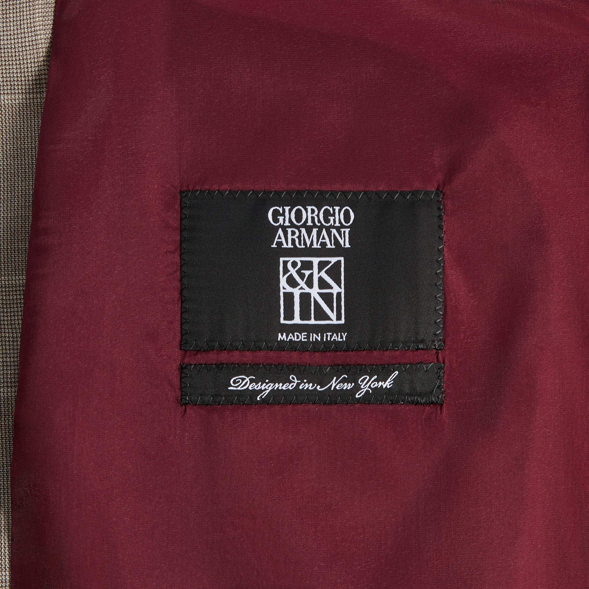 Giorgio Armani & Kith &Kin Single Breasted Collarless Jacket - Dark Ash