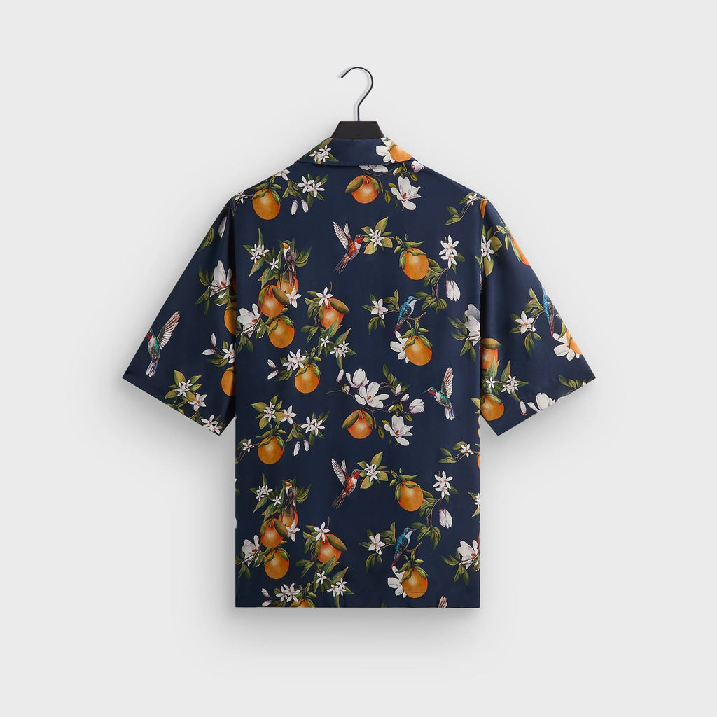 &Kin Citrus Garden Thompson Camp Collar Shirt - Nocturnal