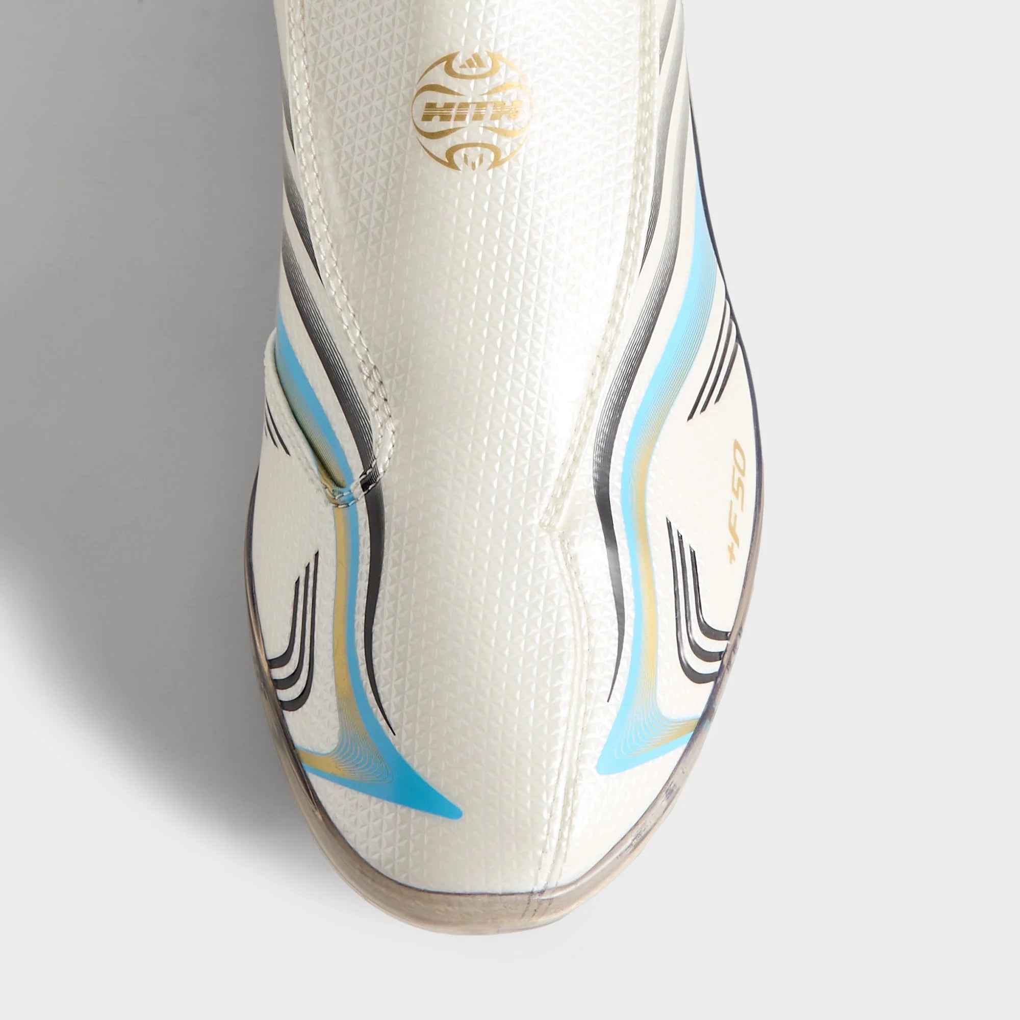 Kith & Messi for adidas Football F50 Inframe - Off White / Clear Blue / Metallic Gold