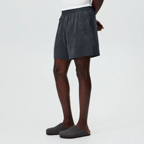 &Kin Cupro Linen Kellen Short - Somber