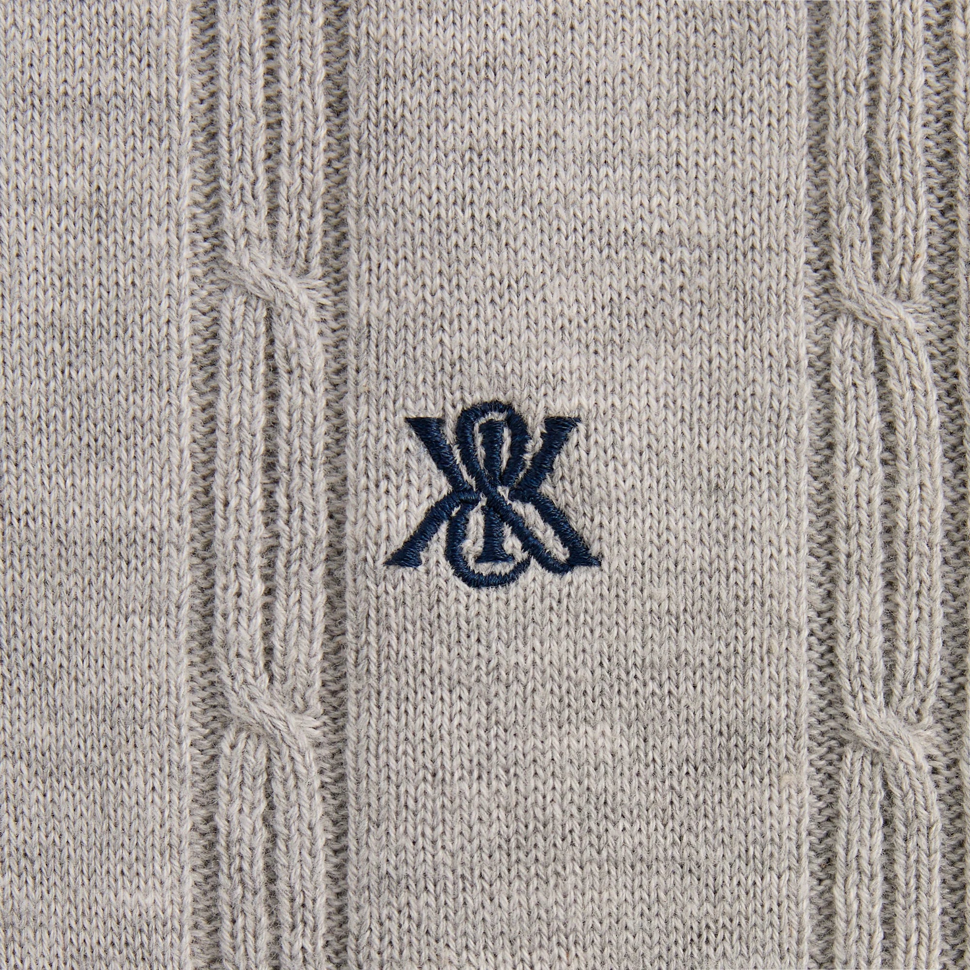 Kith Tilden Polo - Light Heather Grey