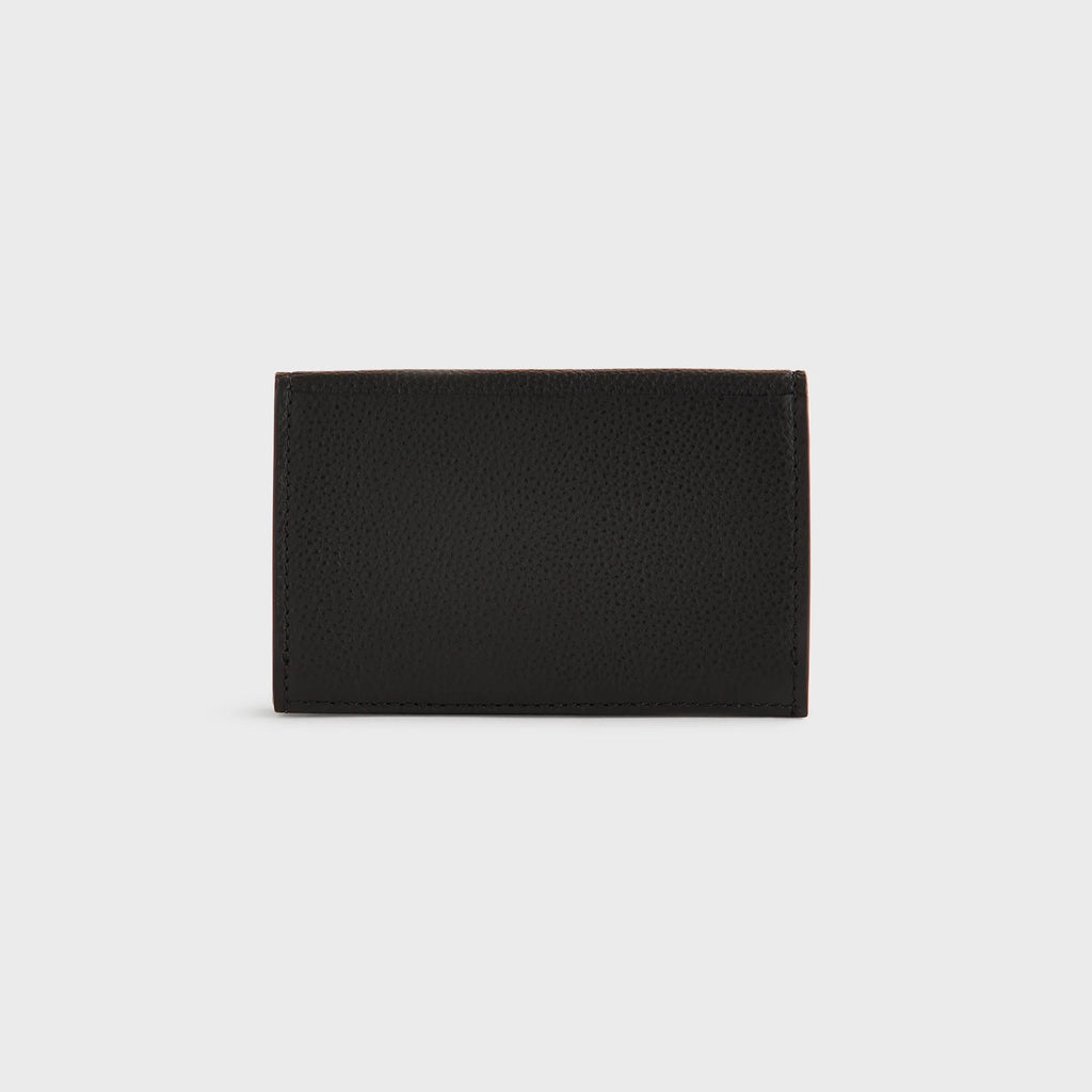 Kith Tumbled Leather Card Holder - Black