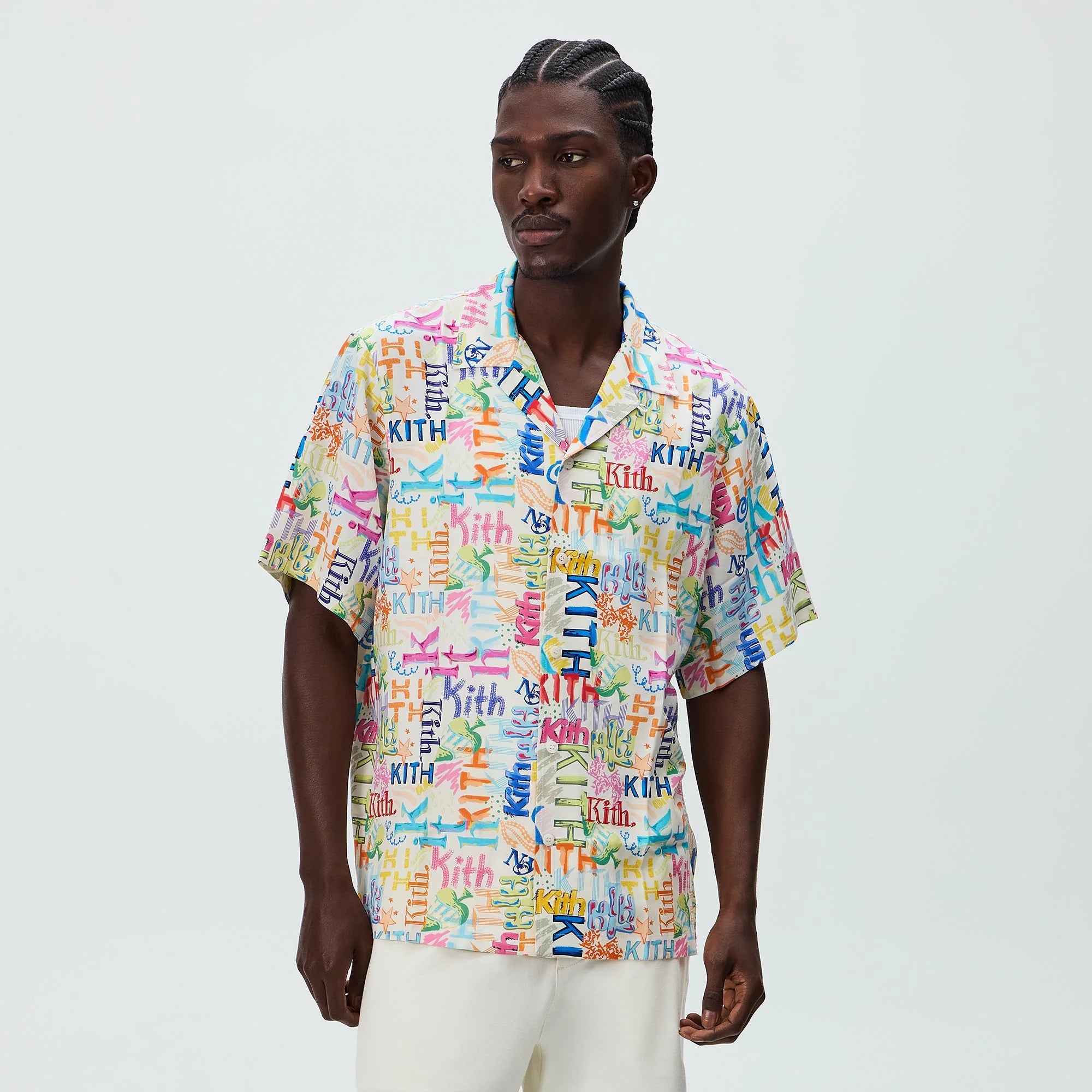Kith Thompson Camp Shirt - Sandrift