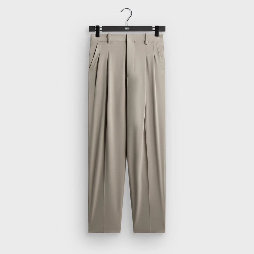 Kith Double Crepe Lambert Pleated Trouser - Astro