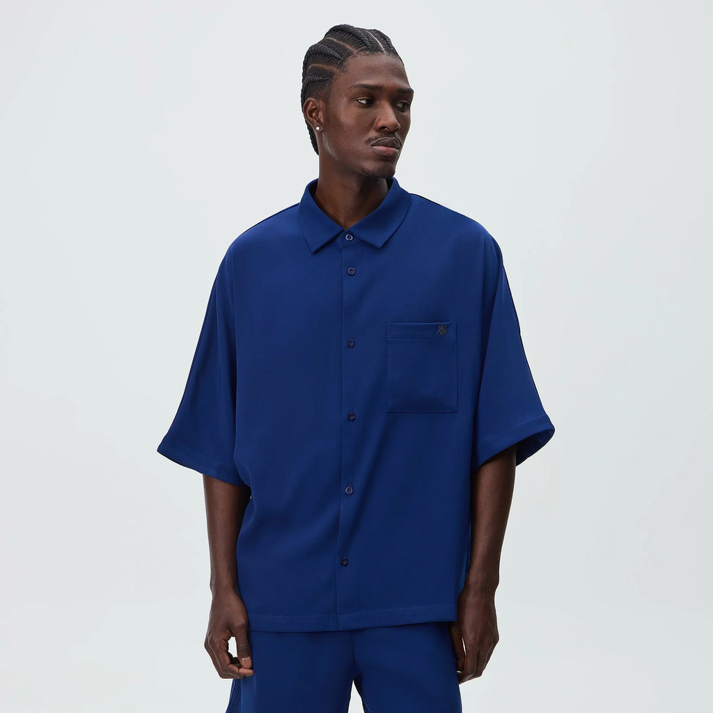 Kith Drape Twill Raf Shirt - Deep Royal