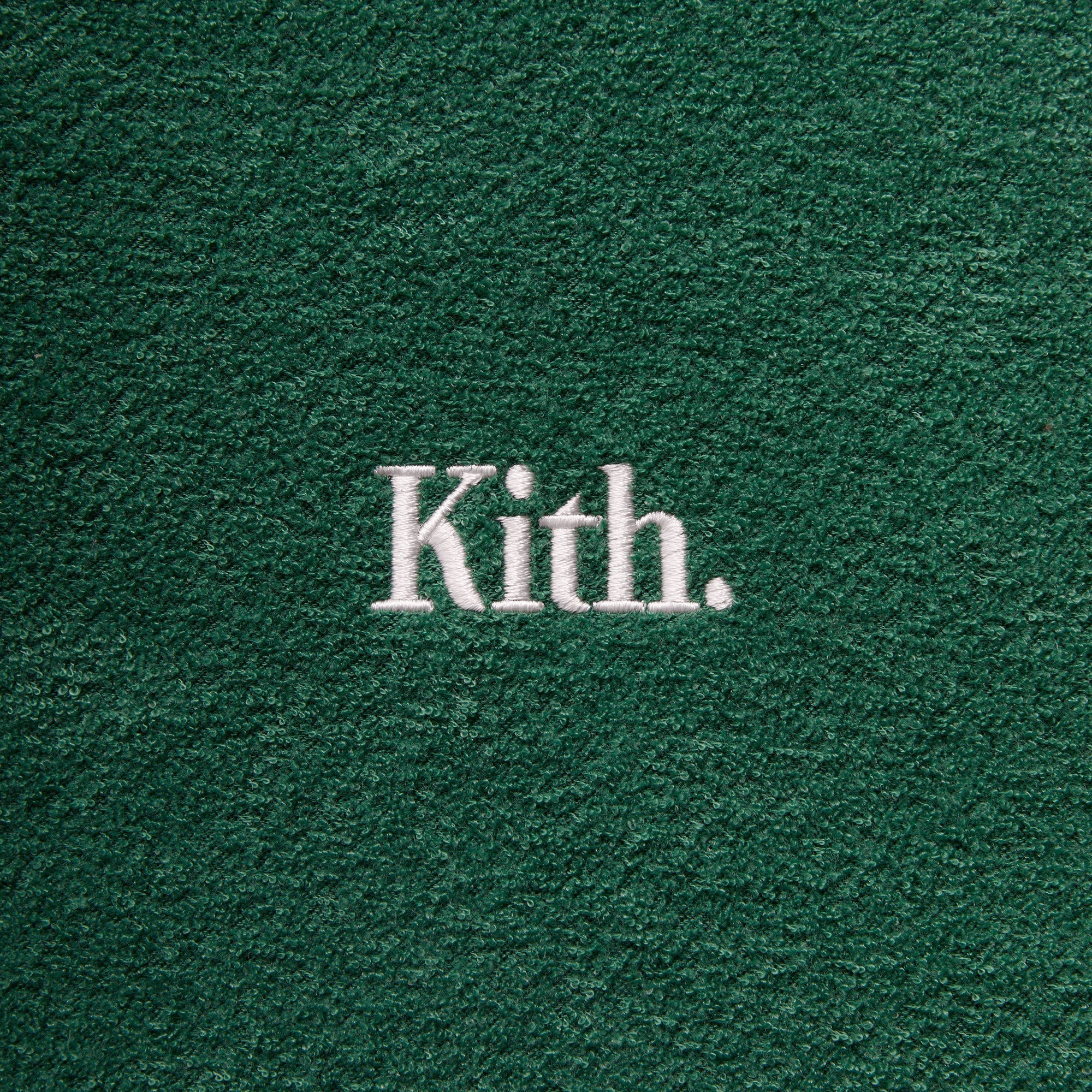 Kith Towel Boucle Long Sleeve Drew Polo - Newt