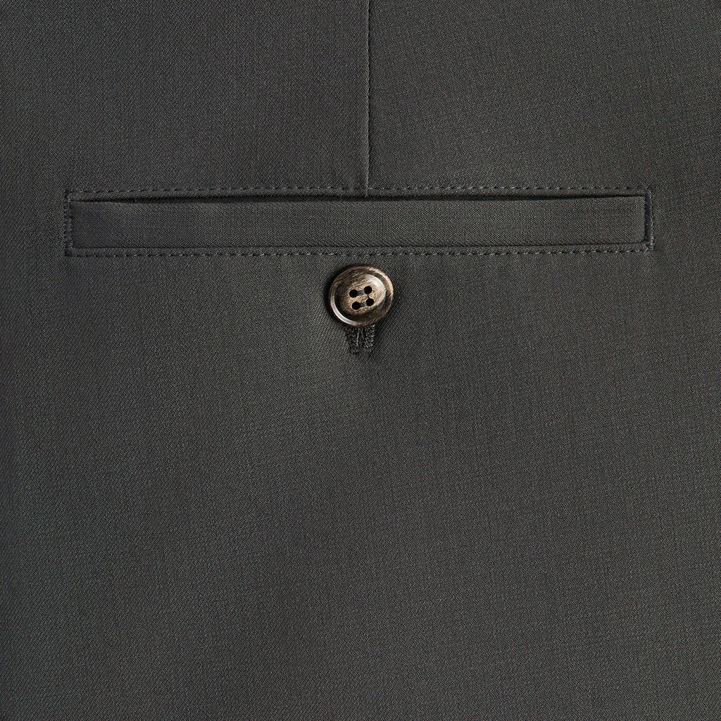 Giorgio Armani & Kith &Kin Milano Crepe Flat Front Trouser - Dark Ash