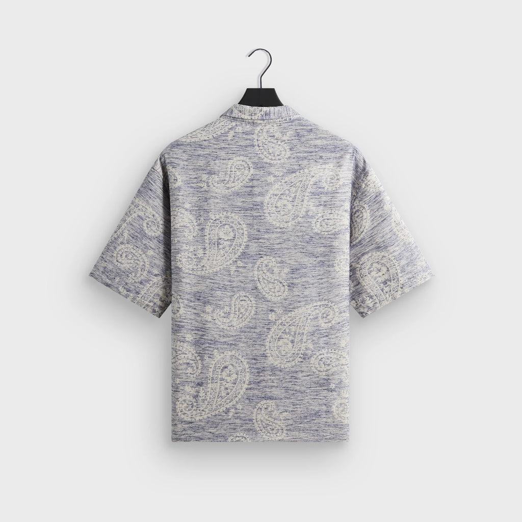 Kith Heathered Paisley Torin Shirt - Light Indigo