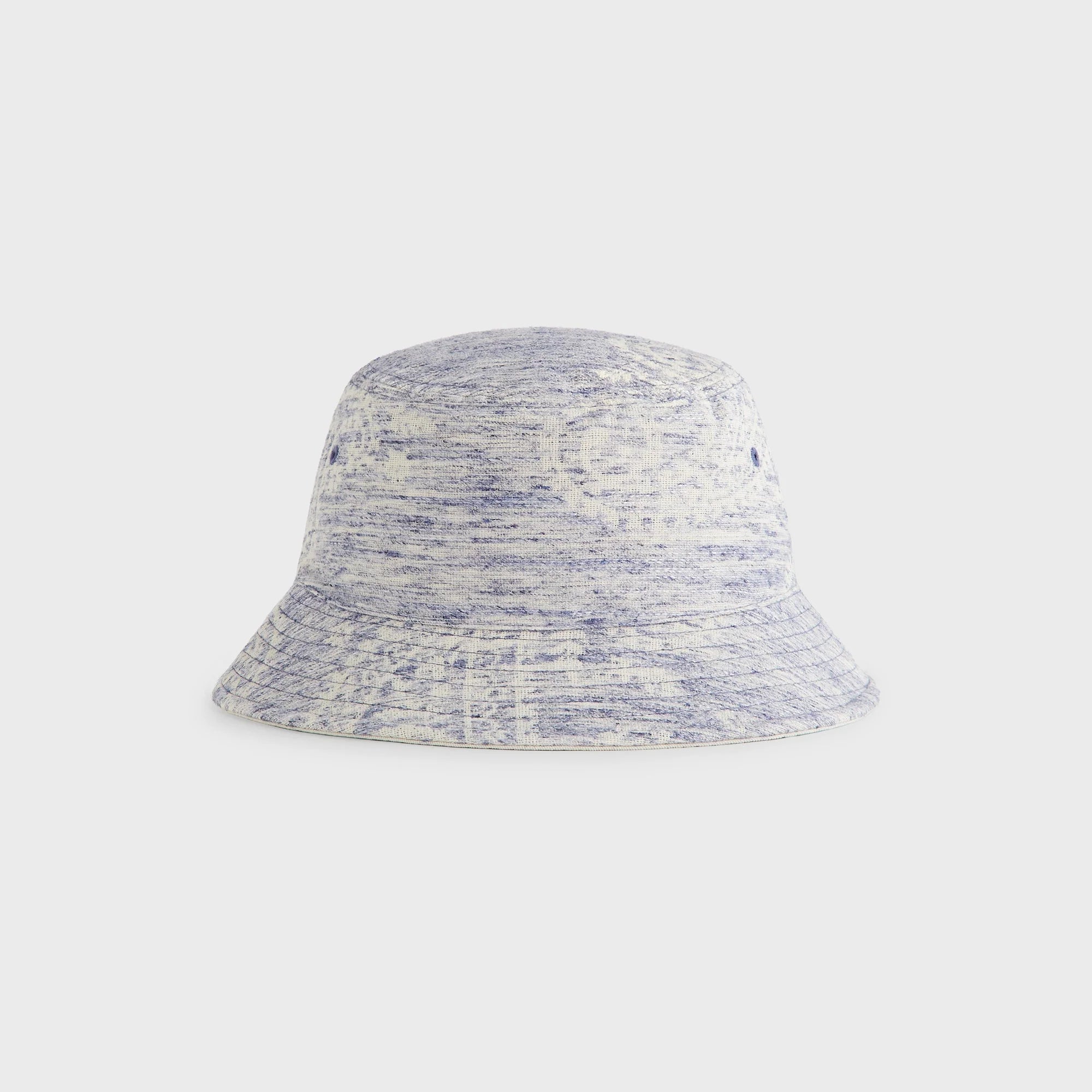 Kith Heather Jacquard Canvas Reversible Dawson Bucket Hat - Light Indigo