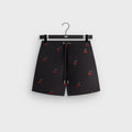 Kith Printed Cherry Cupro Linen Active Short - Black