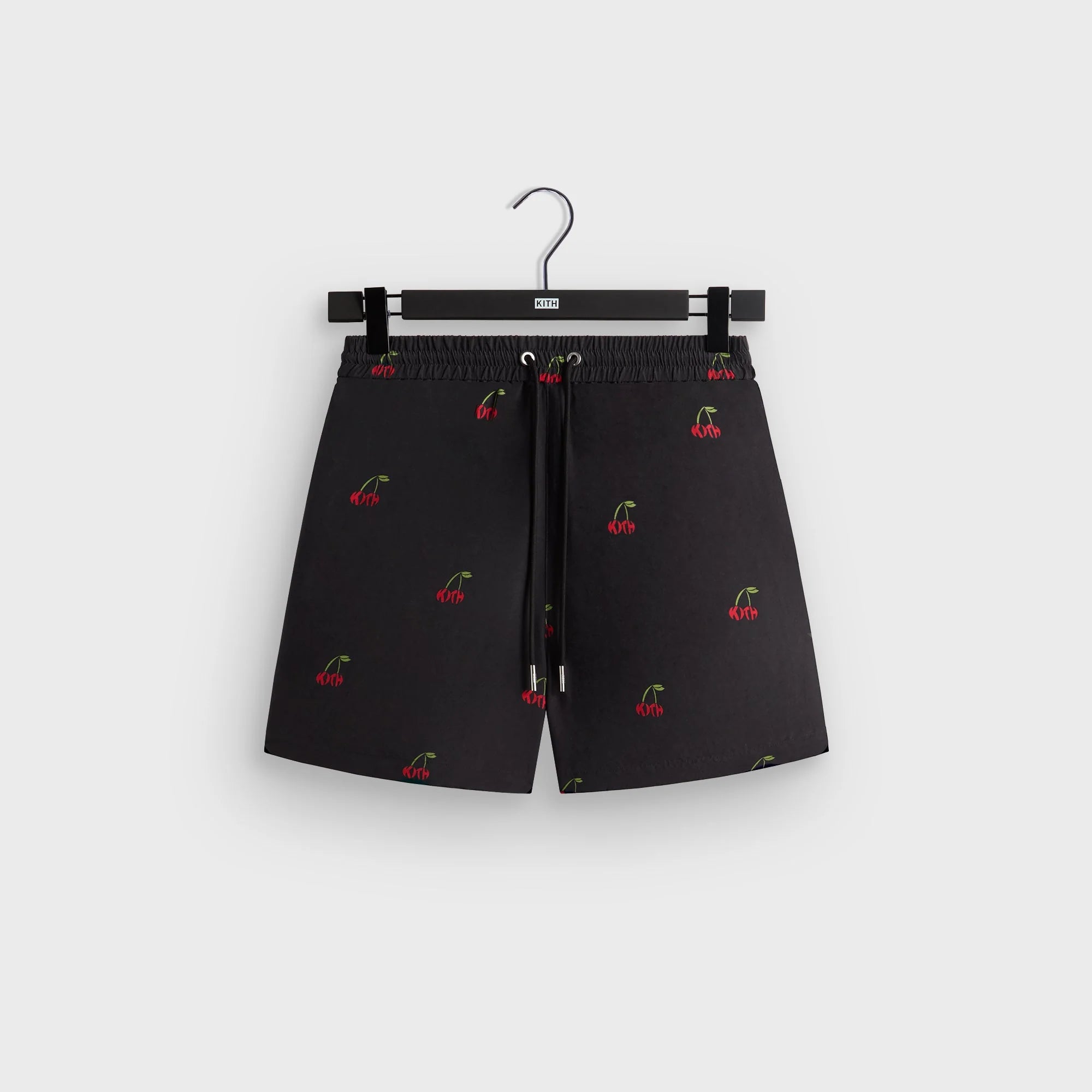 Kith Printed Cherry Cupro Linen Active Short - Black
