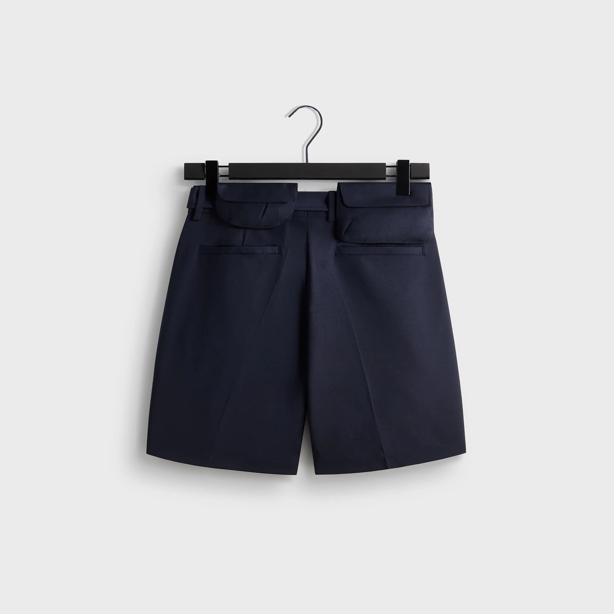 &Kin Tropical Wool Emrys Pleated Short - Nocturnal