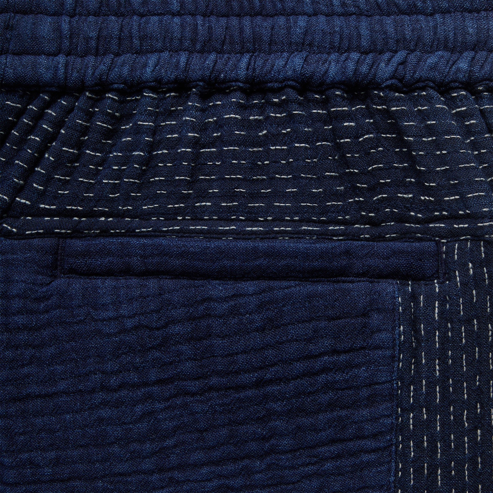 Kith Stitched Patchwork Curtis Short - Mid Indigo