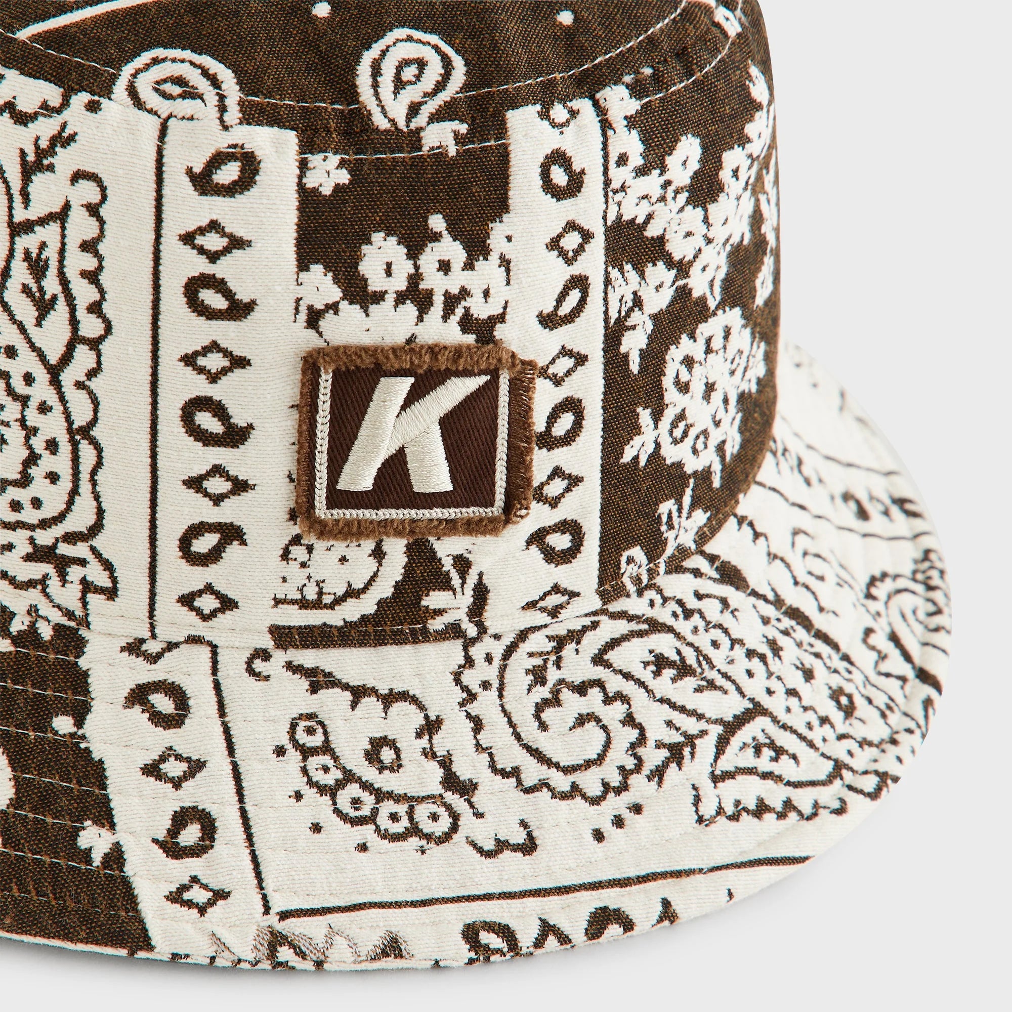 Kith Bandana Jacquard Dawson Bucket Hat - Coffee