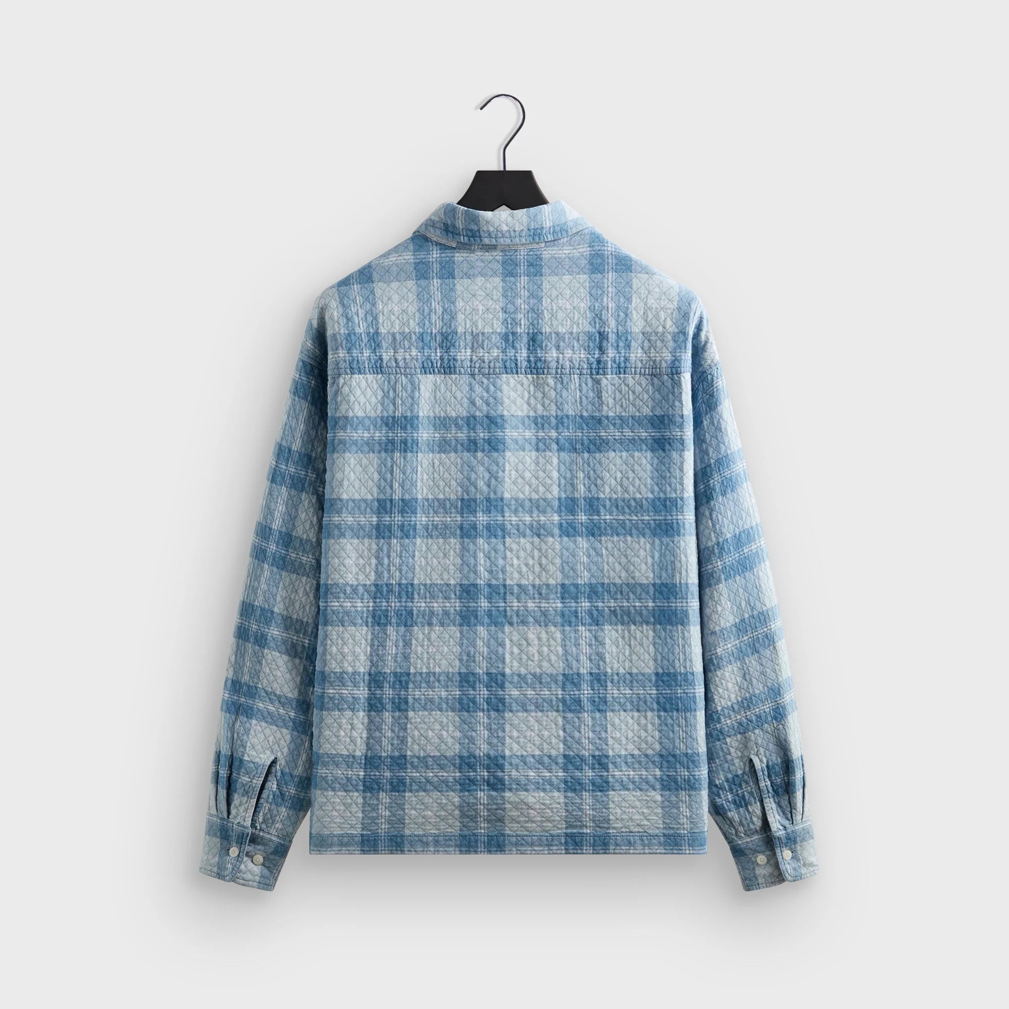 Kith Washed Indigo Plaid Henson Shirt - Light Indigo