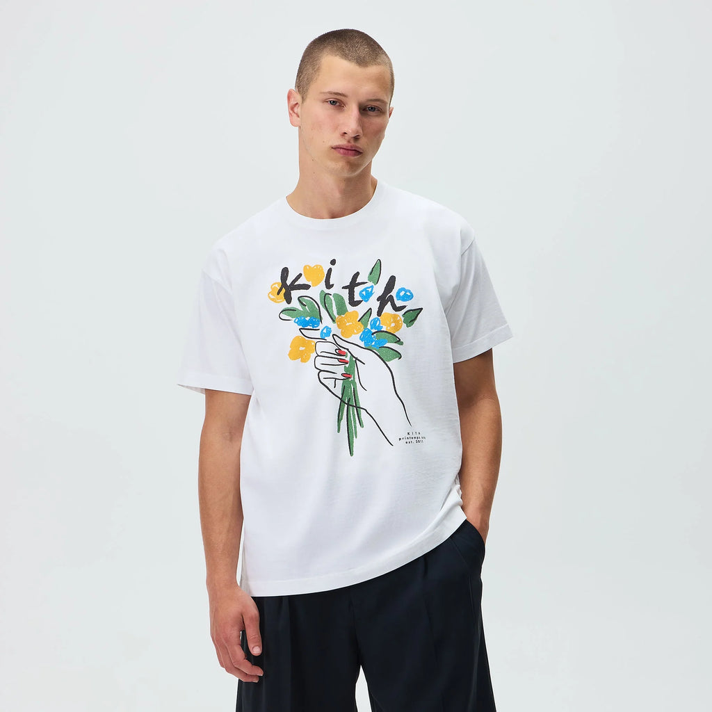Kith Flowers Tee - White