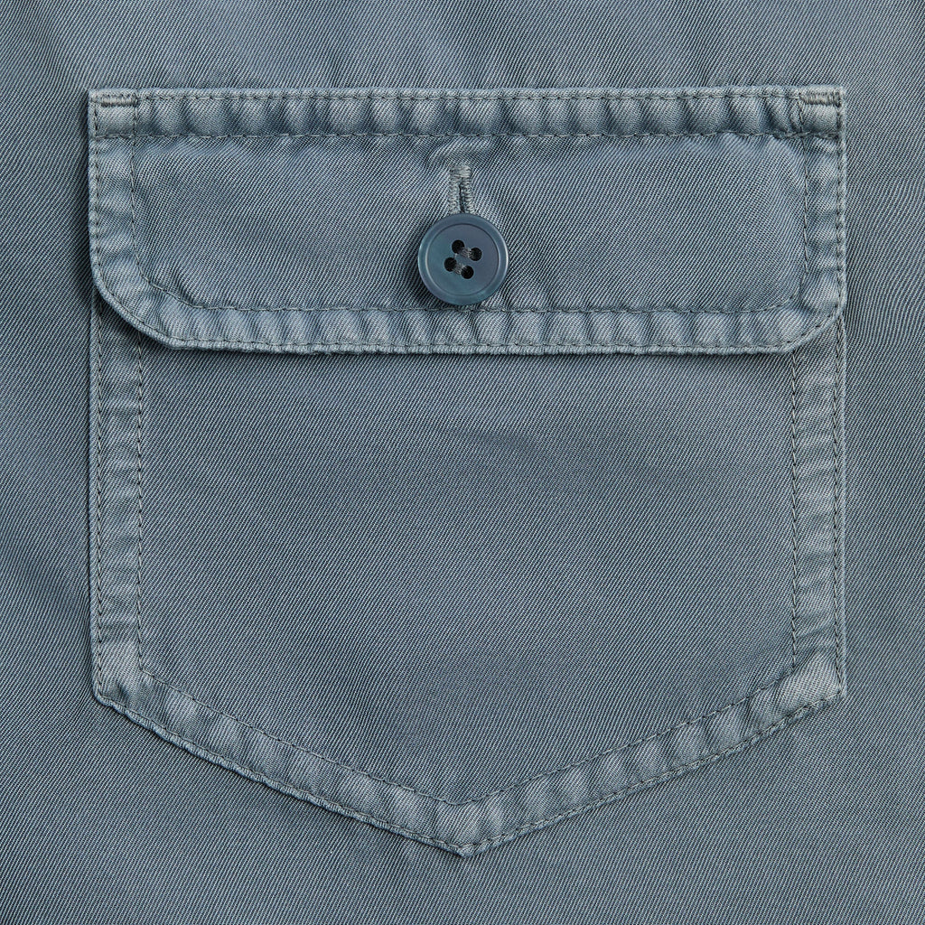 &Kin Garment Dyed Silk Collared Yardley Shirt - Ovation