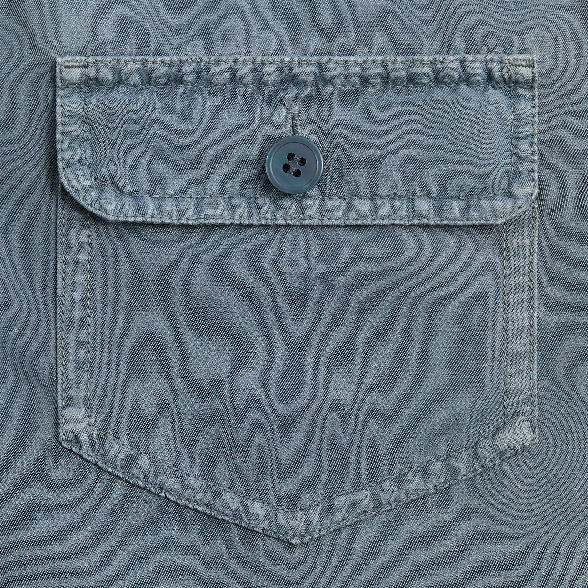 &Kin Garment Dyed Silk Collared Yardley Shirt - Ovation