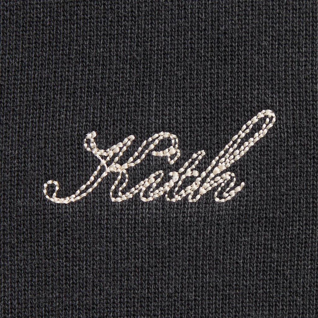 Kith Rib Neck Cropped Camden Hoodie - Black