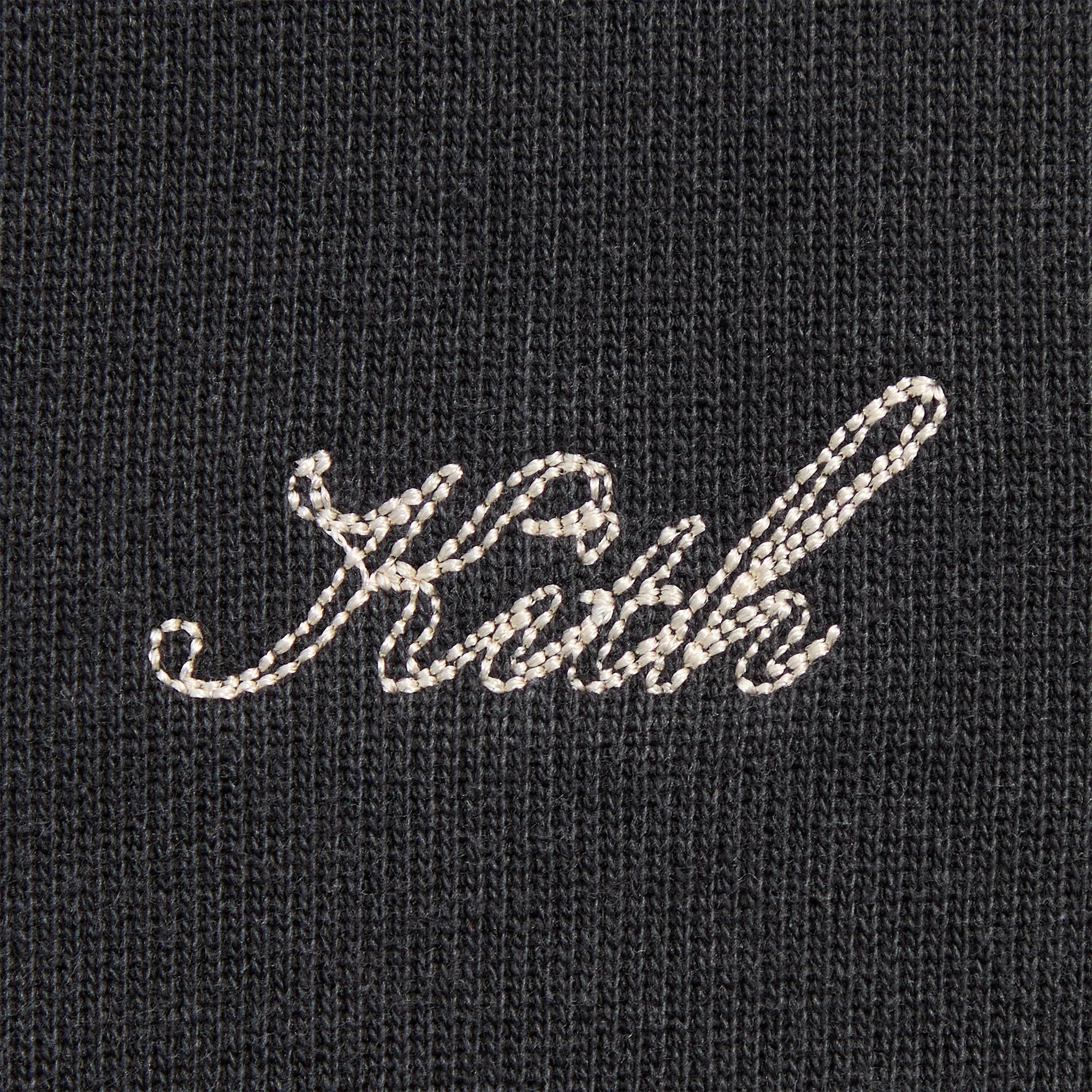 Kith Rib Neck Cropped Camden Hoodie - Black
