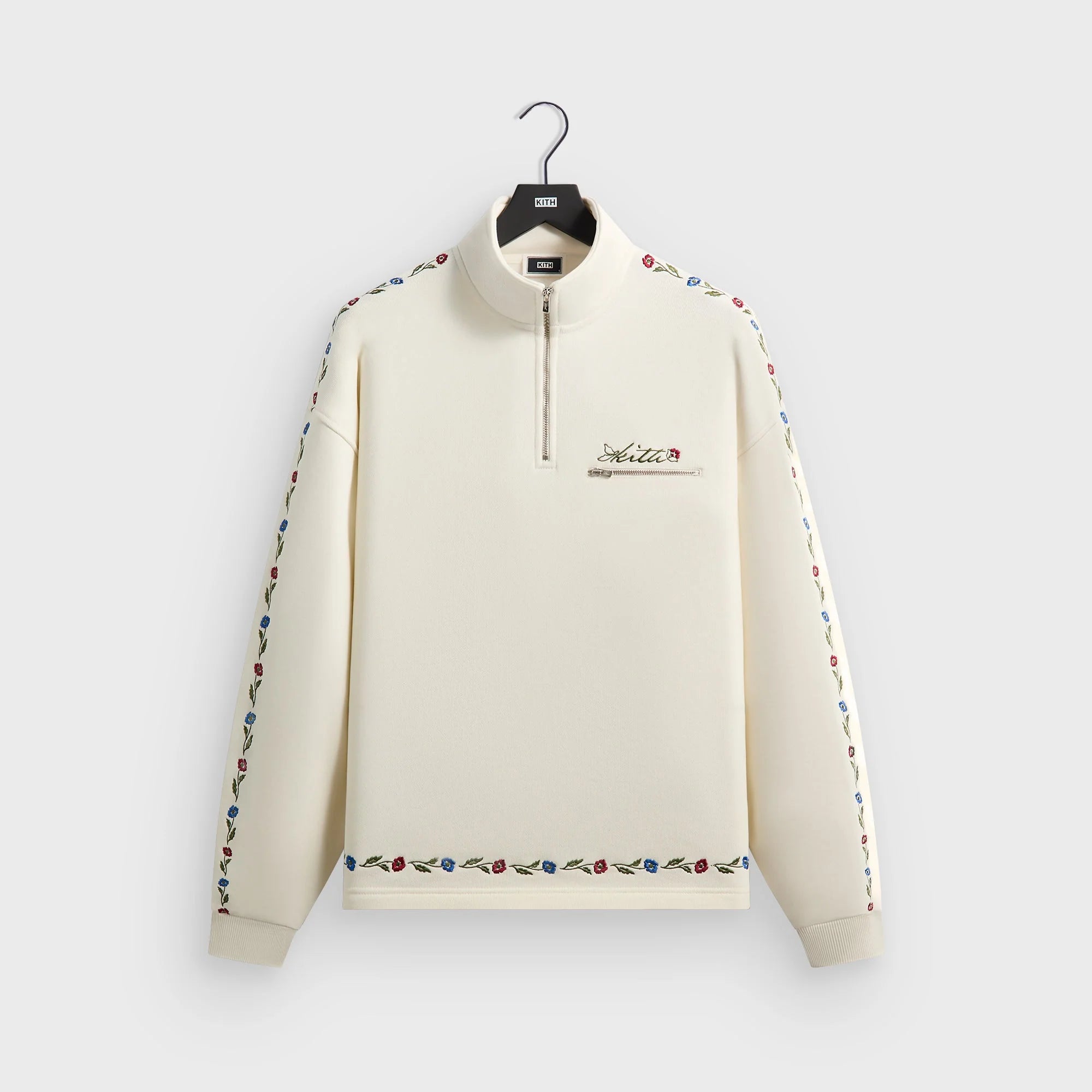 Kith Floral Queensbridge Quarter Zip - Silk