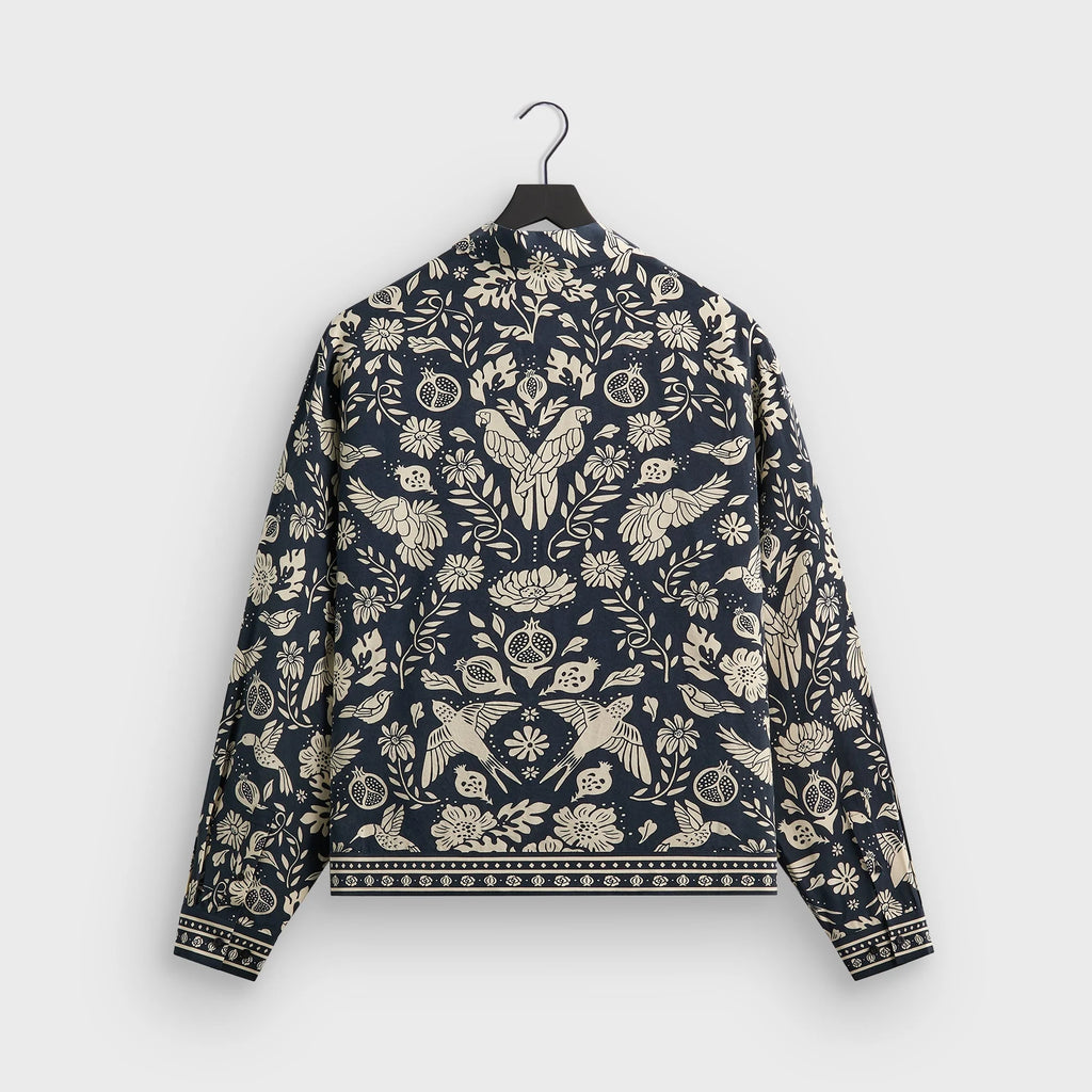 Kith Cupro Linen Connor Blouson Jacket - Nocturnal