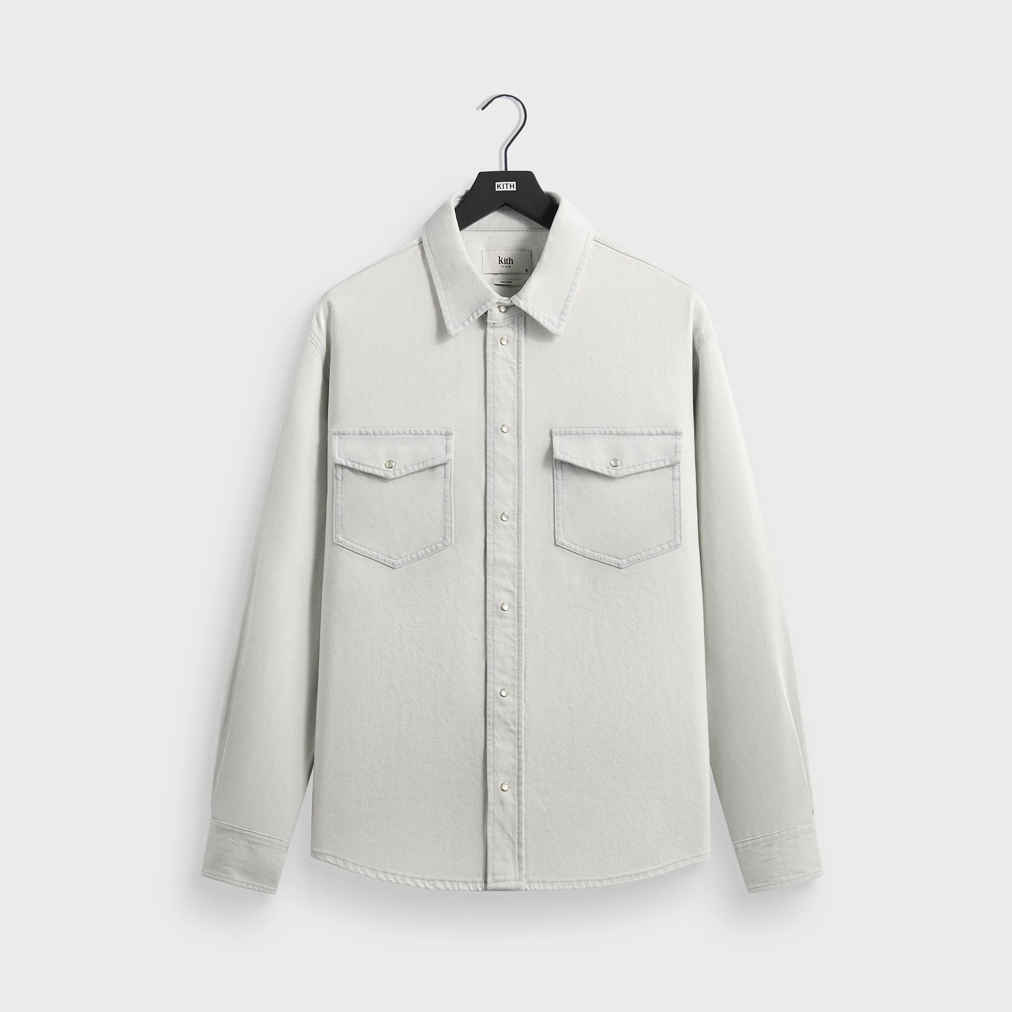 Kith Midweight Denim Long Sleeve Warwick Shirt - Eden Wash