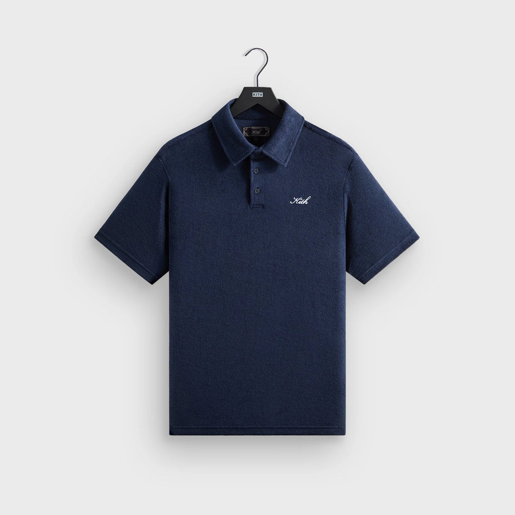Kith Textured Towel Terry Heathrow Polo - Nocturnal