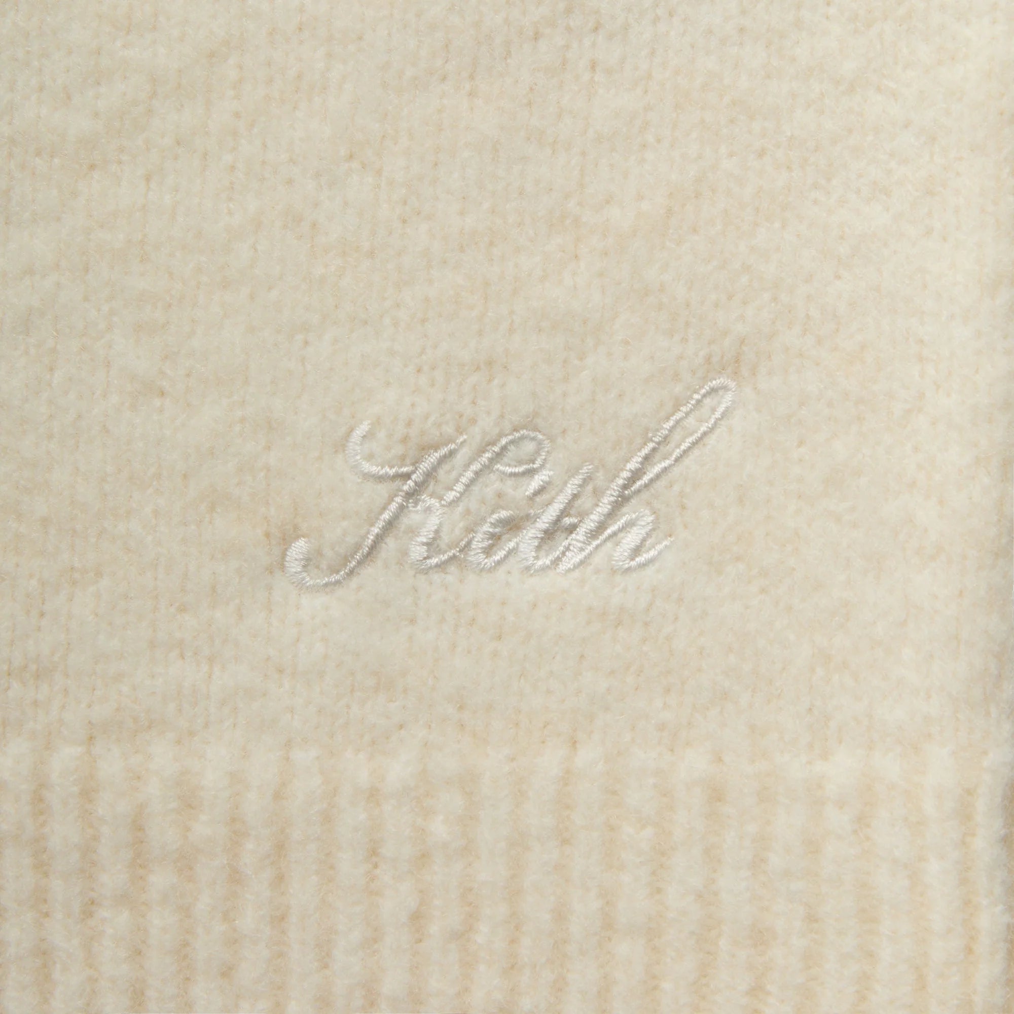 Kith Boucle Harmon Henley Sweater - Sandrift