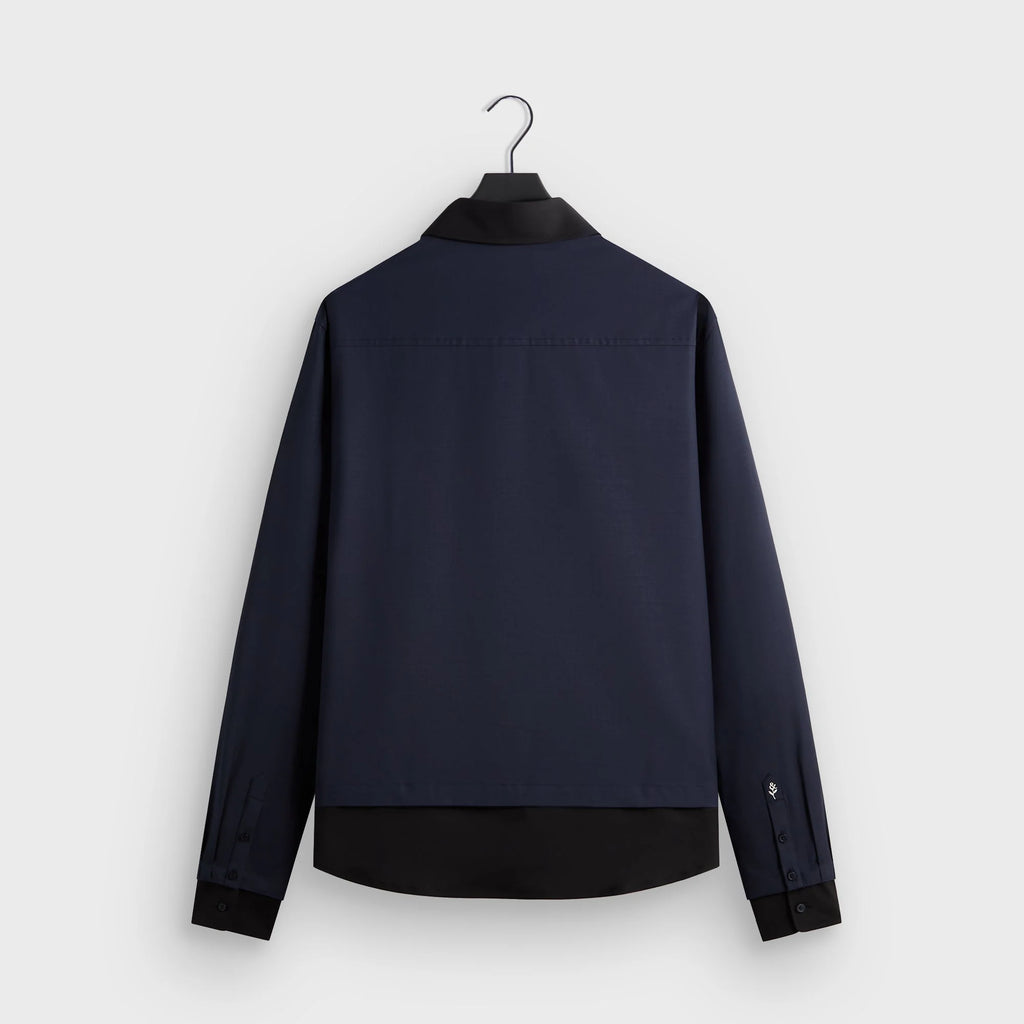 &Kin Tropical Wool Nico Shirt - Nocturnal