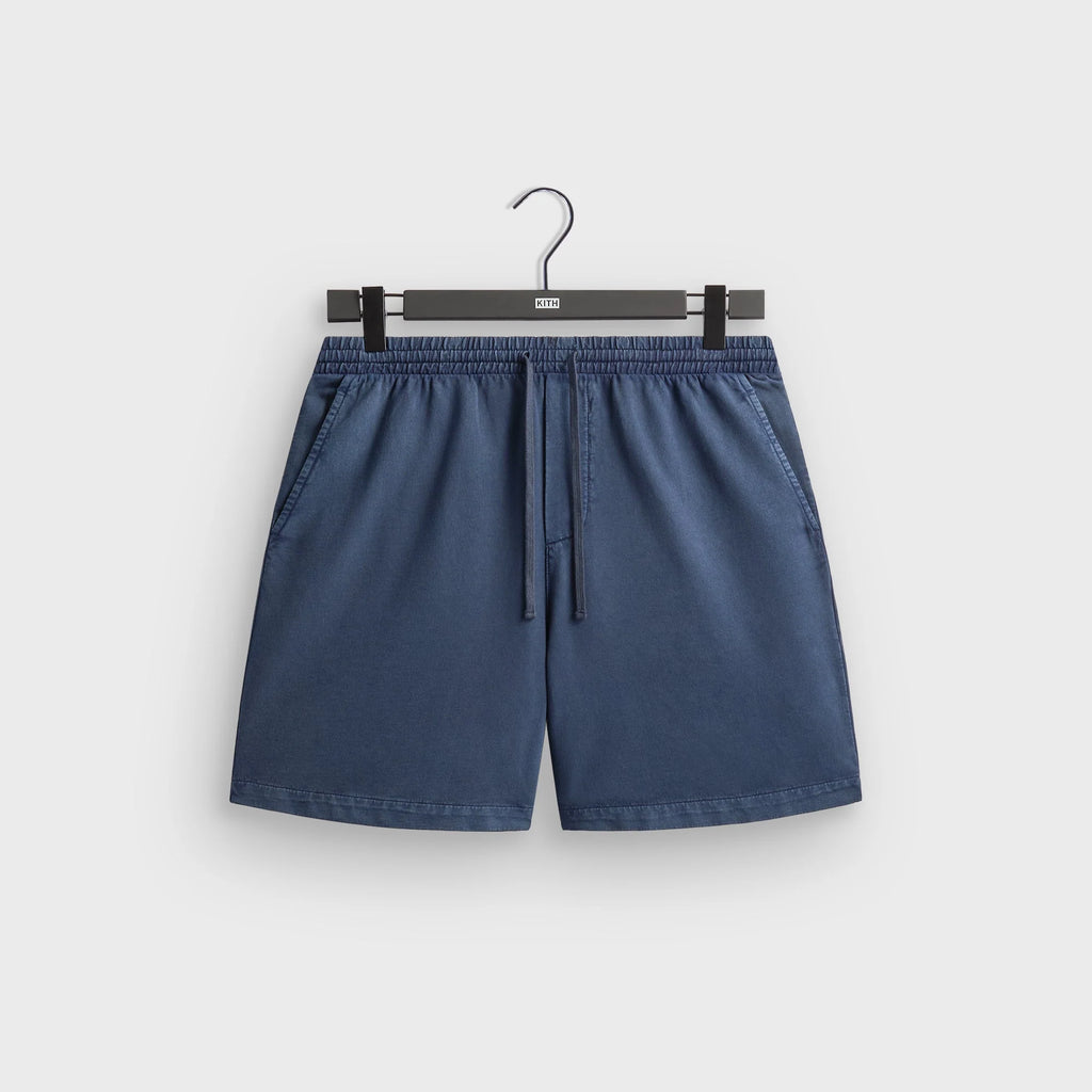 Kith Indigo Micro Fleece Curtis Short - Dark Indigo
