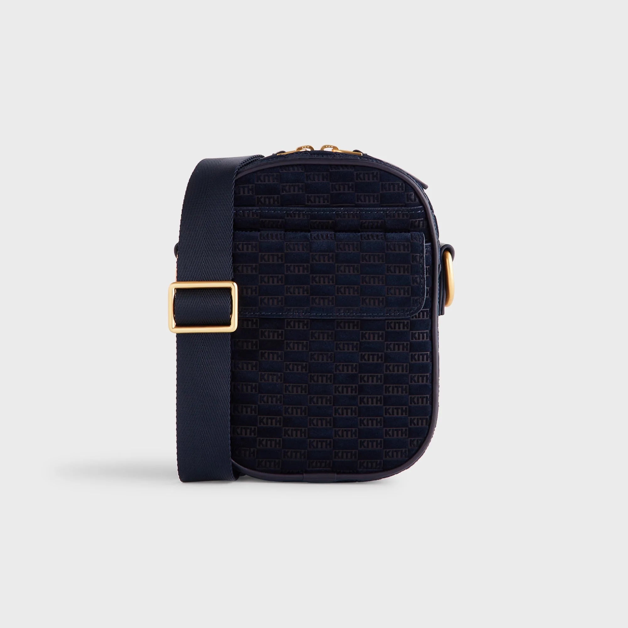 Kith Monogram Suede Passenger K15 Bag - Ink