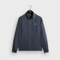 Kith Striped Poplin Long Sleeve Thompson Zip Front Shirt - Blend