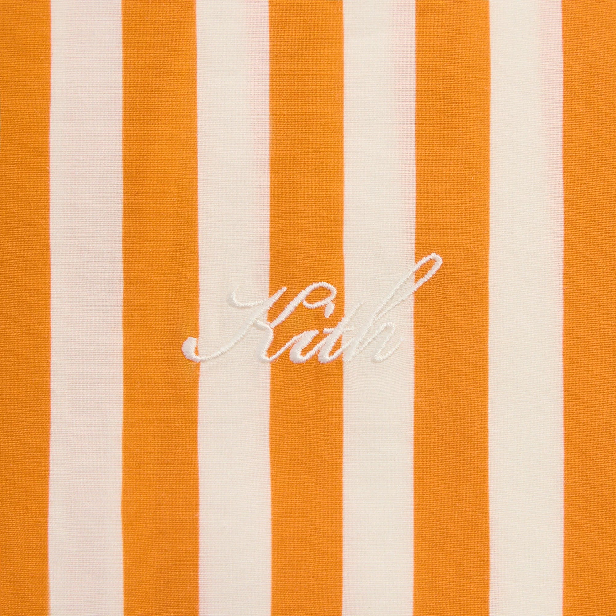 Kith Striped Thompson Camp Collar Shirt - Tiger