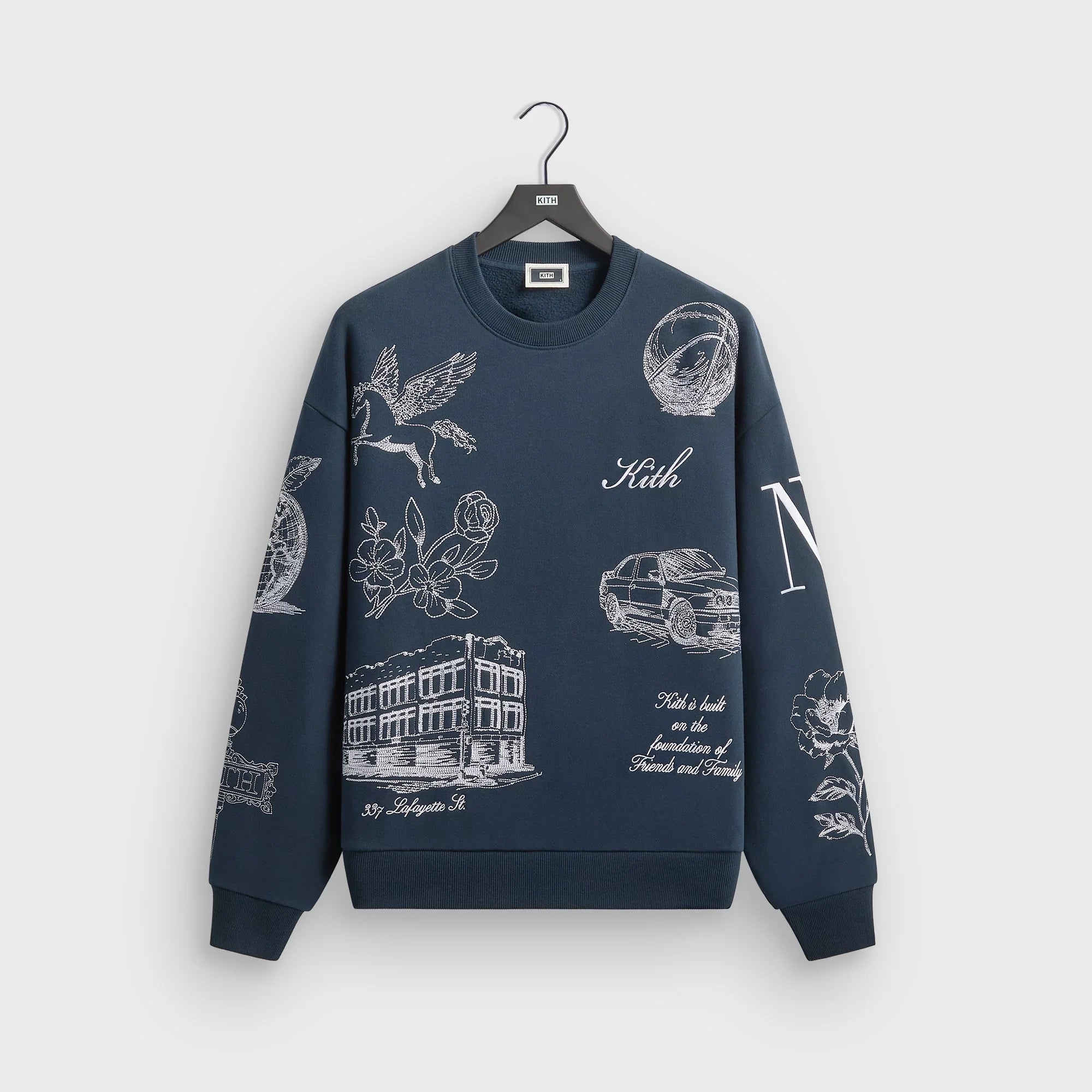Kith New York To The World Nelson Crewneck - Nocturnal